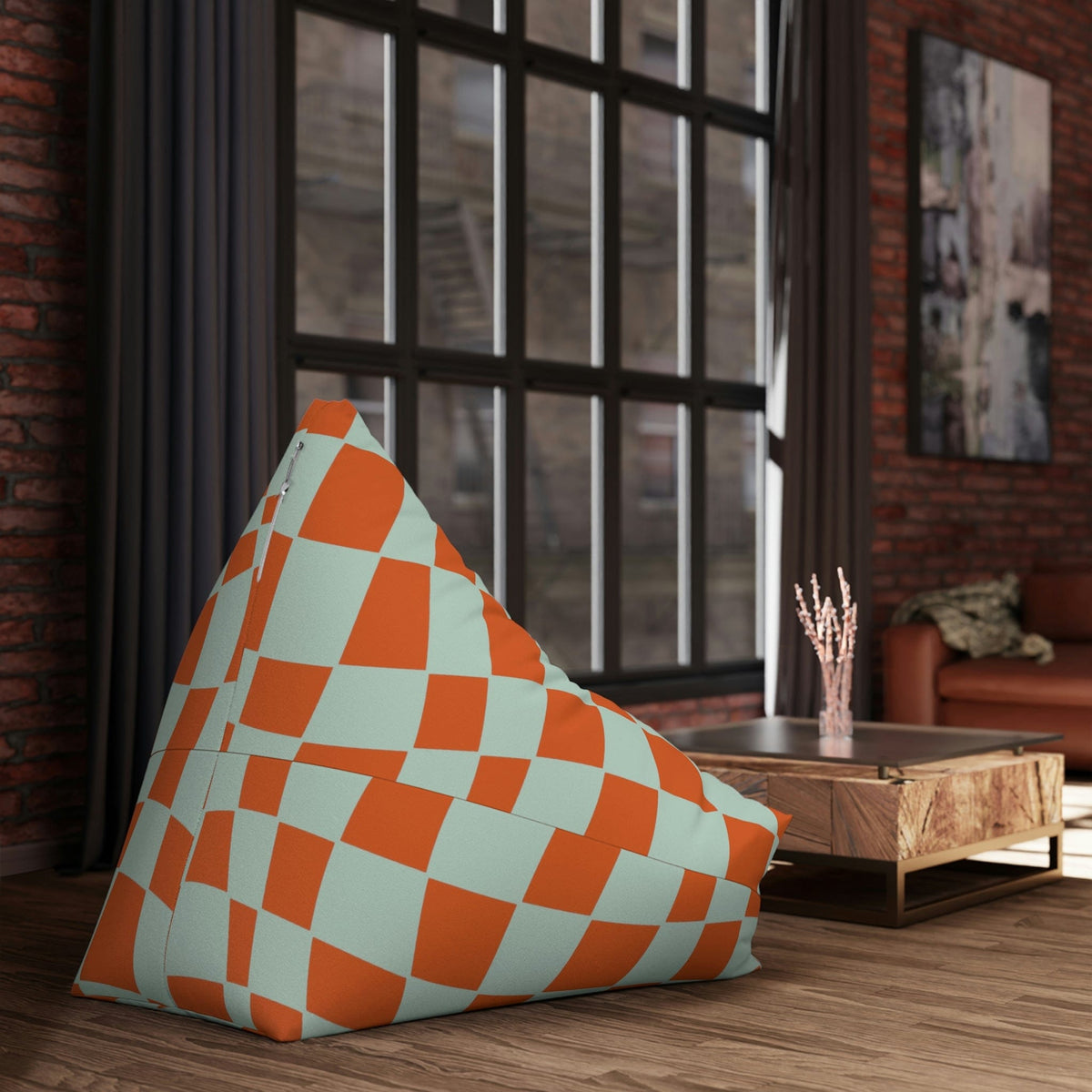 Kate McEnroe New York Checkered Bean Bag Chair CoverBean Bag Chair Covers31019712721118721851