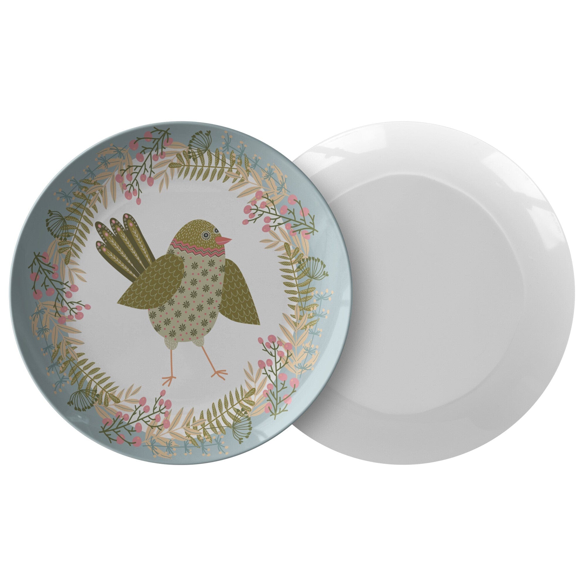 Kate McEnroe New York Chinese Folklore Floral Bird Dinner PlatesPlates9820SINGLE