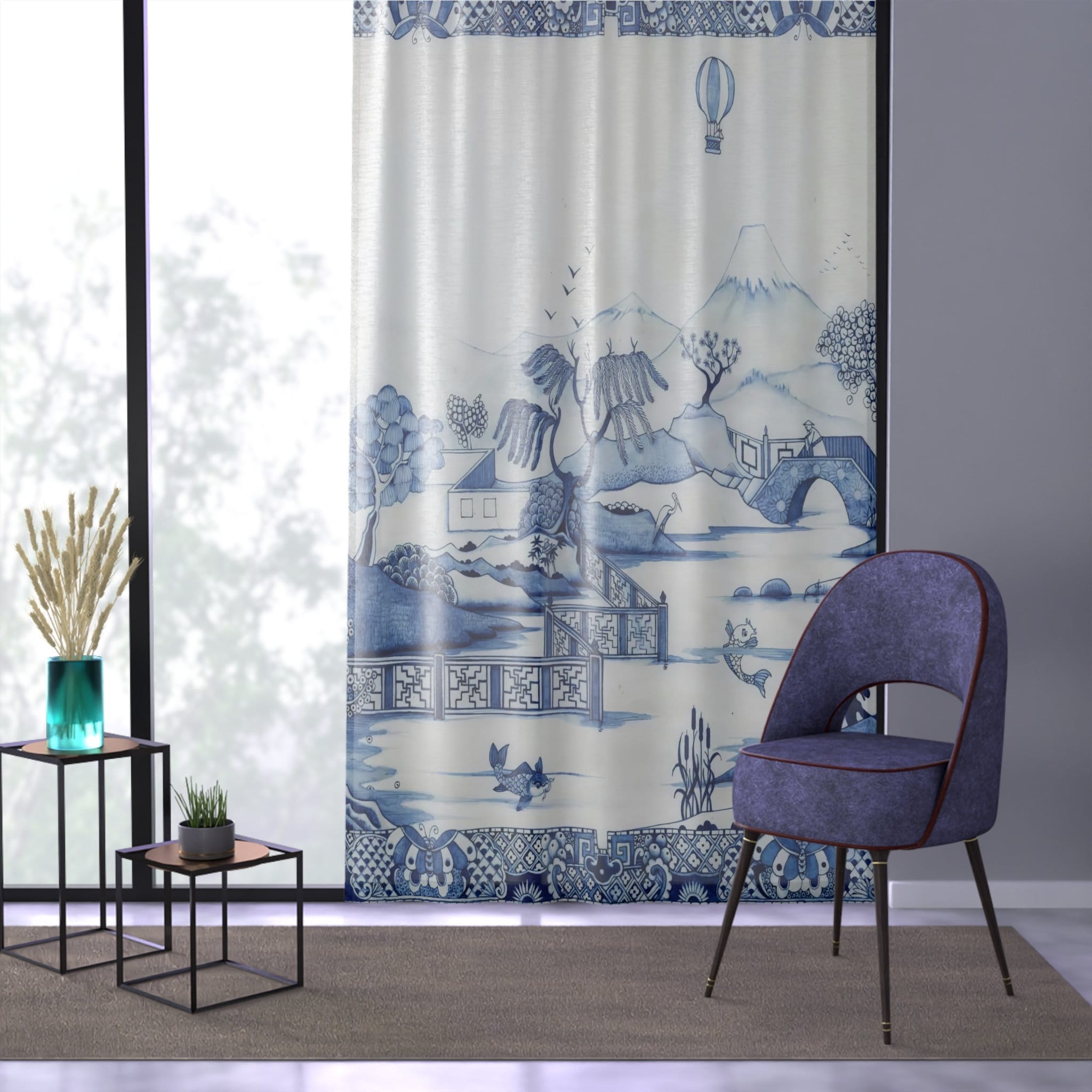 Kate McEnroe New York Chinoiserie Blue Willow