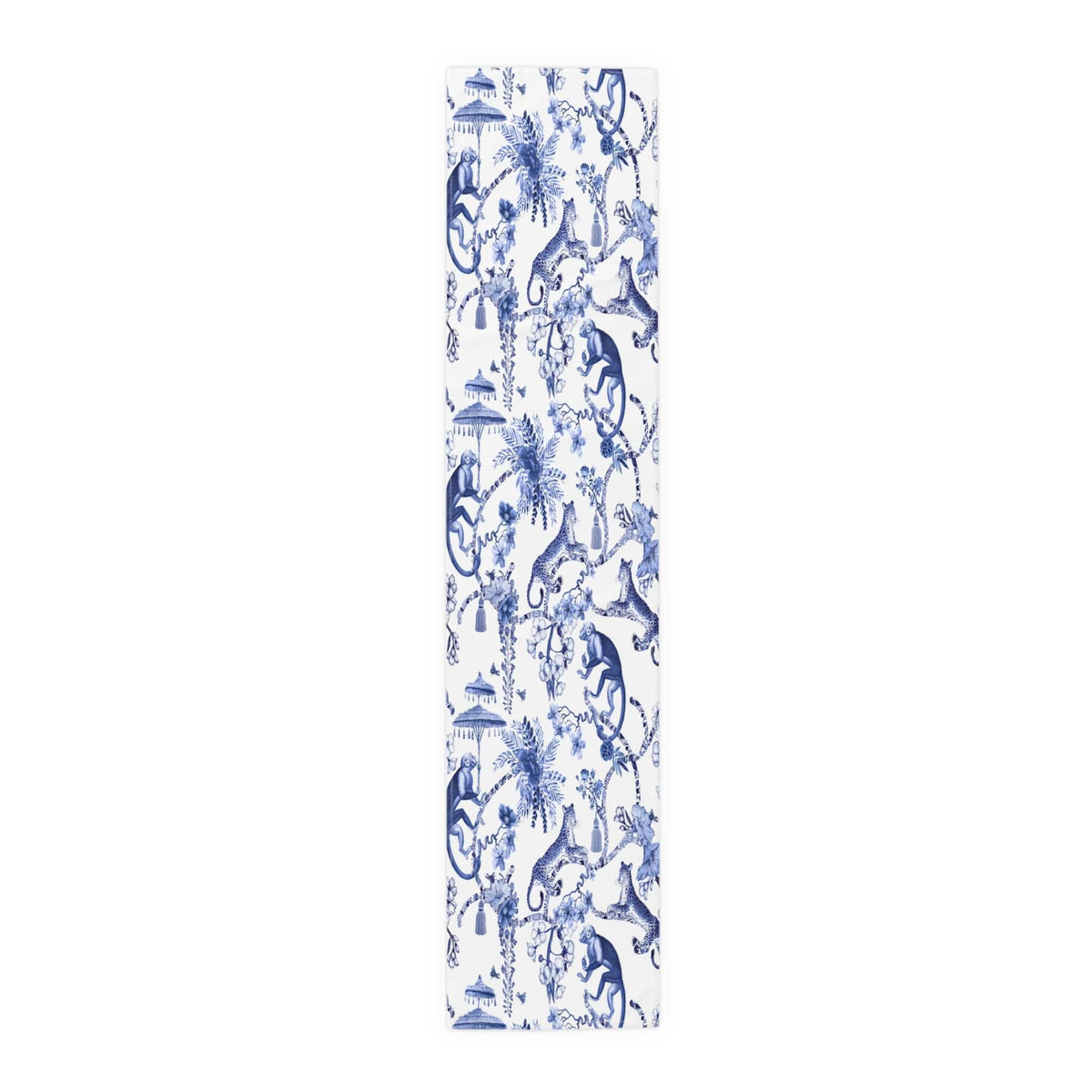 Kate McEnroe New York Chinoiserie Botanical Toile Country Farmhouse Table RunnerTable Runners30506542177182657918