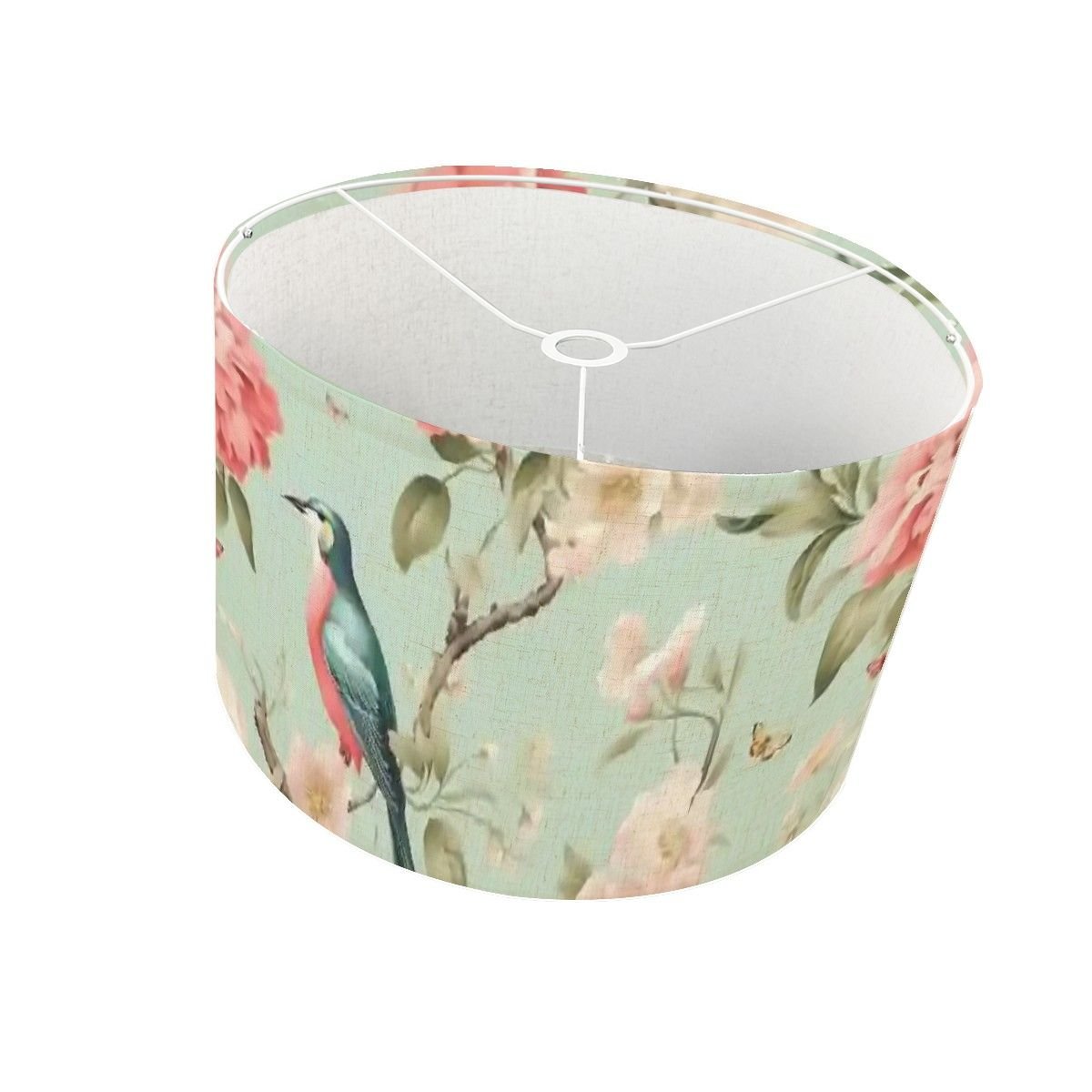 Kate McEnroe New York Chinoiserie Vintage Bird Peony Floral Drum Lamp ShadeLamp Shadest4tlmeKqoI