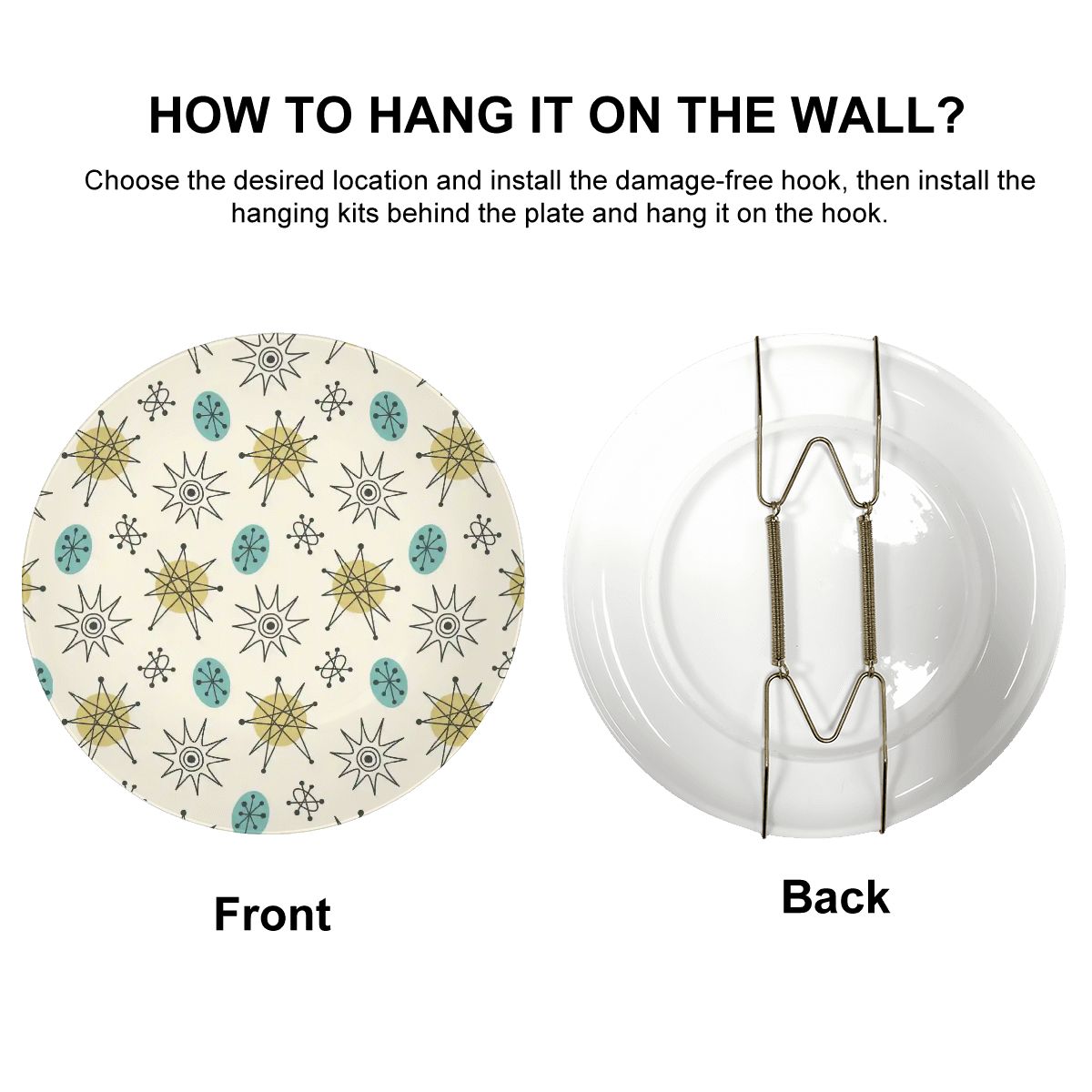 Kate McEnroe New York Classic Franciscan Starburst Decorative Wall PlateDecorative Plates3crlf631_003