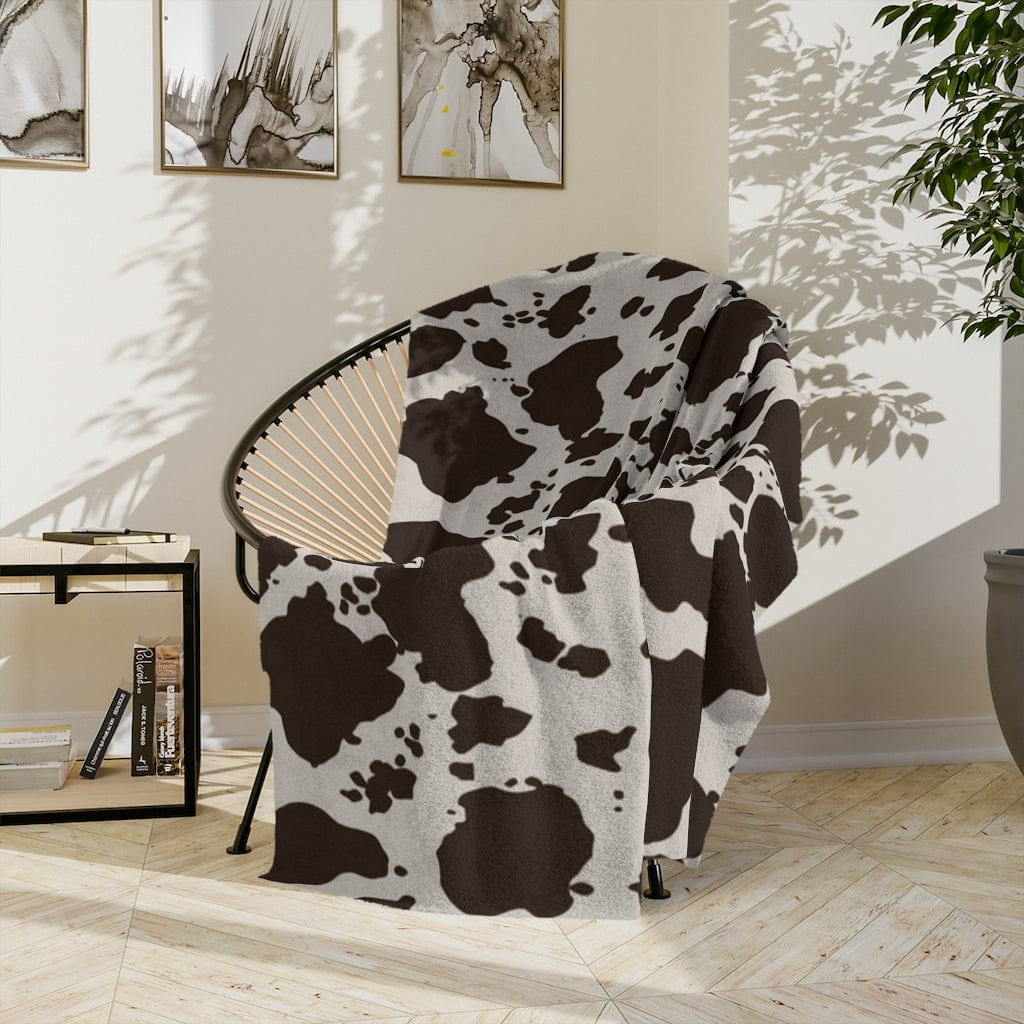 Kate McEnroe New York Cowhide Country Western Velveteen Minky BlanketBlankets21589899377906132493