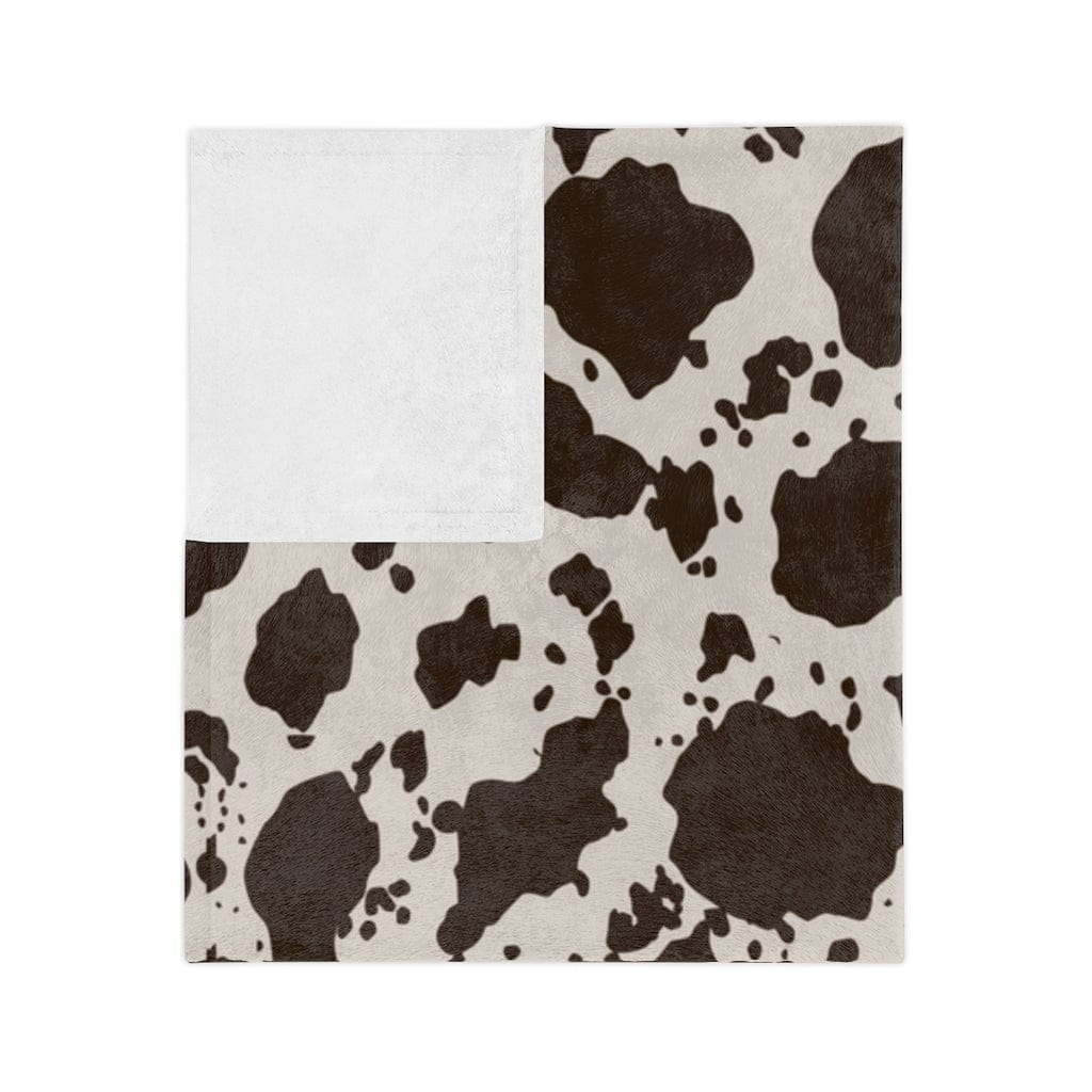 Kate McEnroe New York Cowhide Country Western Velveteen Minky BlanketBlankets29736266628347605380
