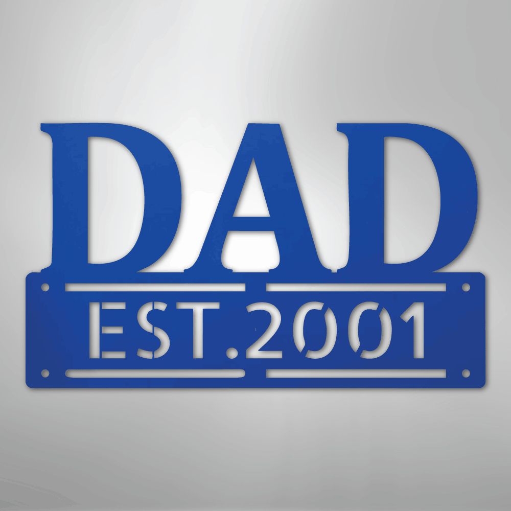 Kate McEnroe New York Custom Dad Metal Wall Art, Personalized Father&