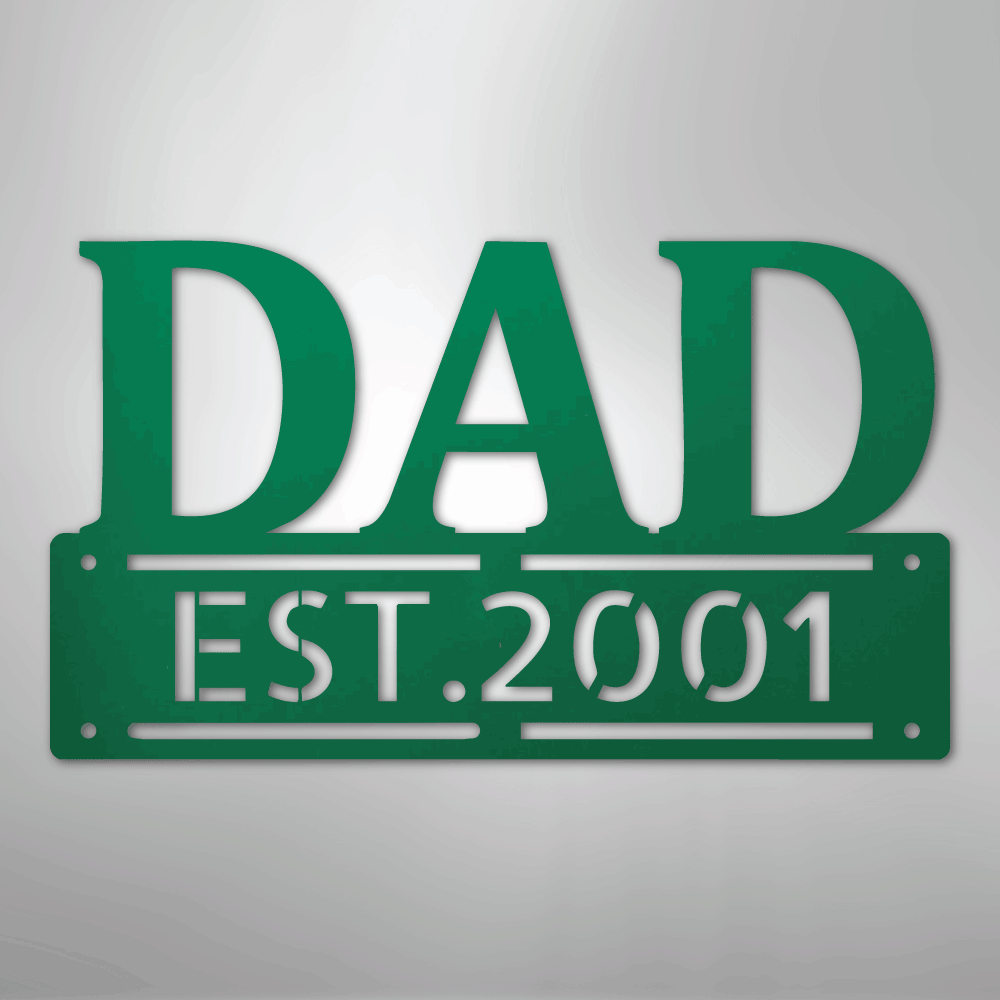 Kate McEnroe New York Custom Dad Metal Wall Art, Personalized Father&