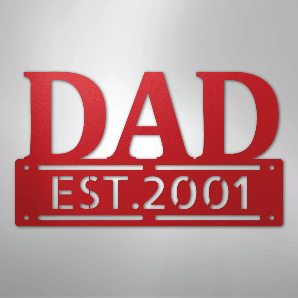 Kate McEnroe New York Custom Dad Metal Wall Art, Personalized Father&