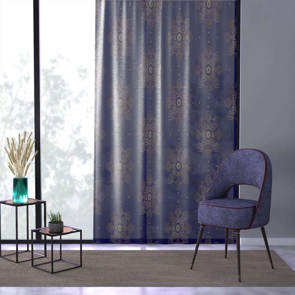 Kate McEnroe New York Damask Print Sheer Window CurtainWindow Curtains18145222934871472283