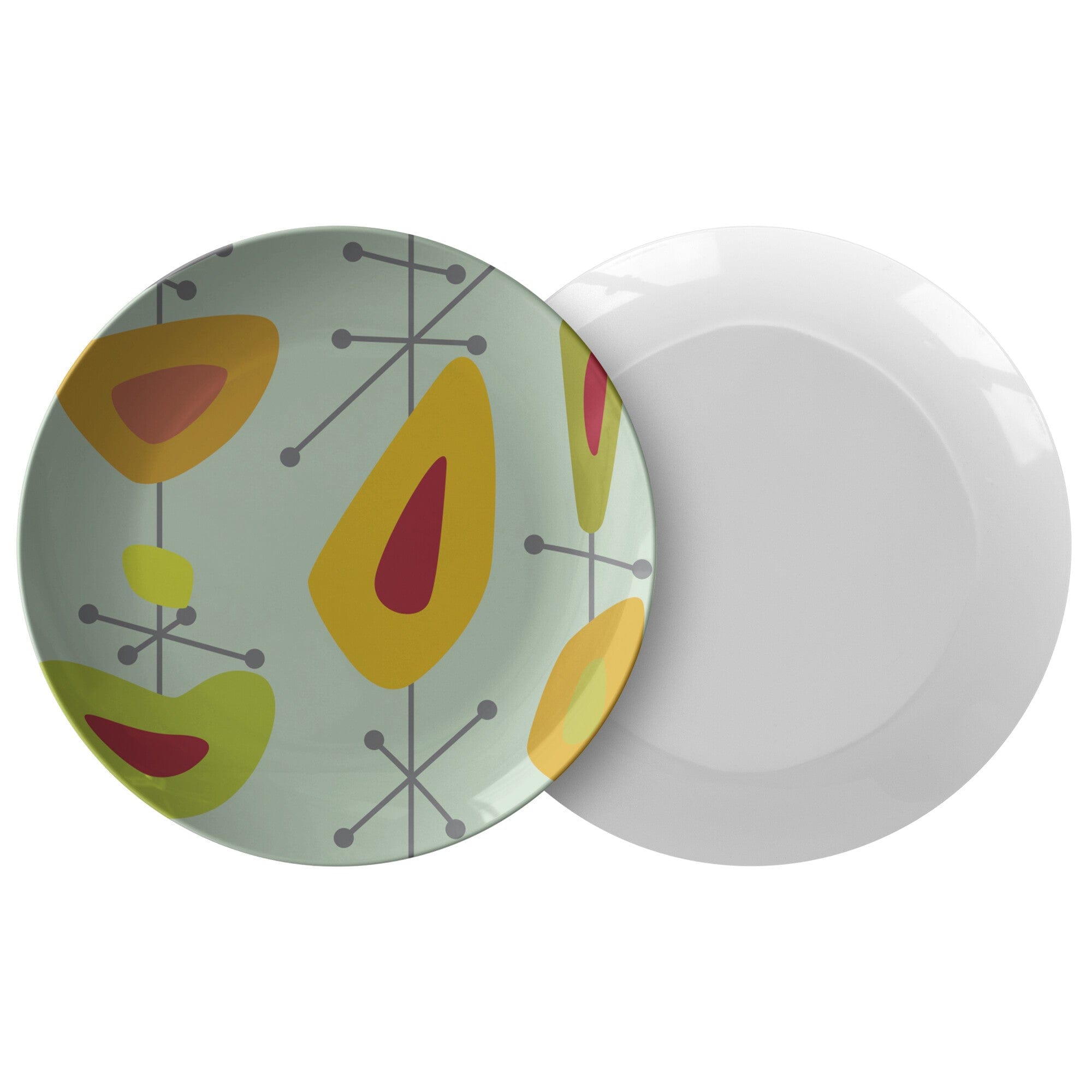 Kate McEnroe New York Dinner Plate in Mid Century Modern Atomic Age StarburstPlates9820SINGLE