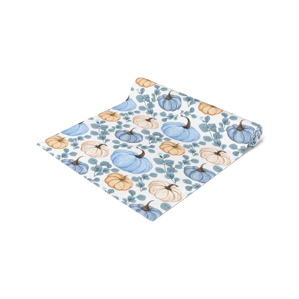 Kate McEnroe New York Fall Table Runner, Blue Pumpkin Table Decor, Autumn Table Linen, Farmhouse Decor, Fall Decor, Floral Tabletop Decor, Thanksgiving DecorTable Runners15023622896658019719