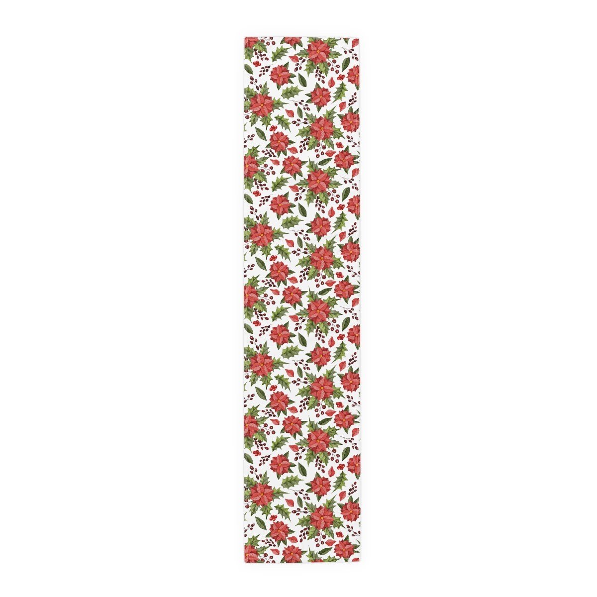 Kate McEnroe New York Farmhouse Poinsettia Christmas Floral Table RunnerTable Runners49272438048298413999