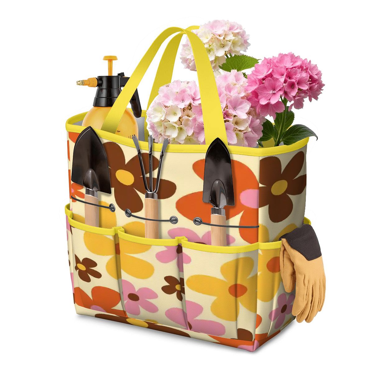 Kate McEnroe New York Flower Power Retro 70s Groovy Daisy Garden Tool Bag OrganizerGarden Tool BagtWgDUG8Q9q