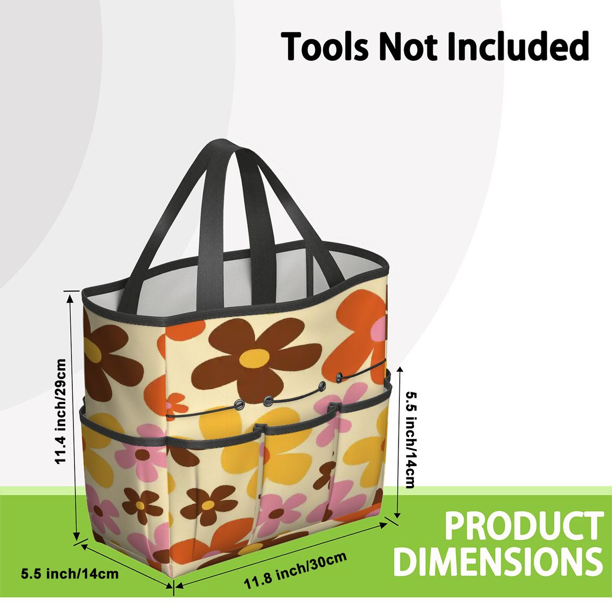 Kate McEnroe New York Flower Power Retro 70s Groovy Daisy Garden Tool Bag OrganizerGarden Tool BagtWgDUG8Q9q