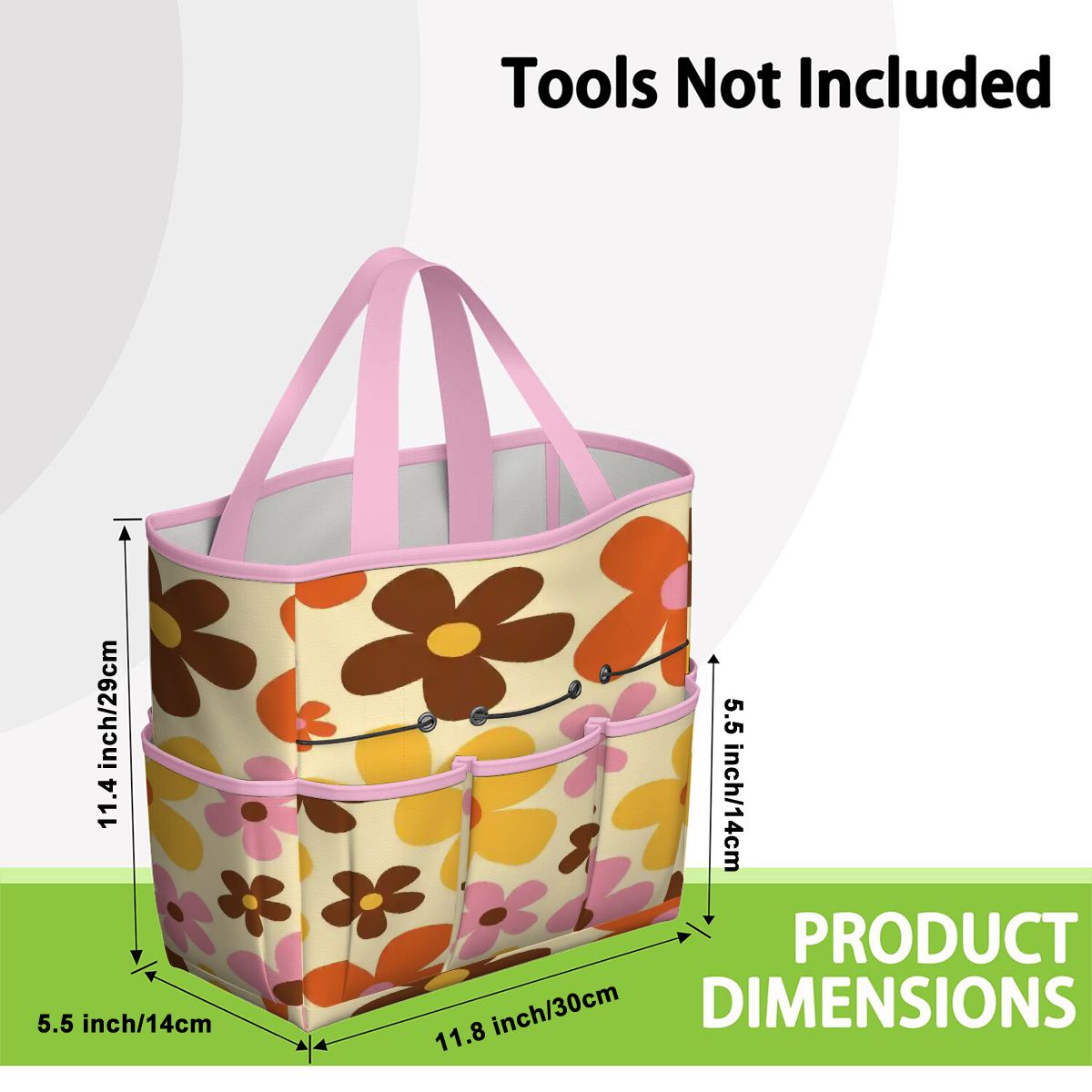 Kate McEnroe New York Flower Power Retro 70s Groovy Daisy Garden Tool Bag OrganizerGarden Tool BagtWgDUG8Q9q