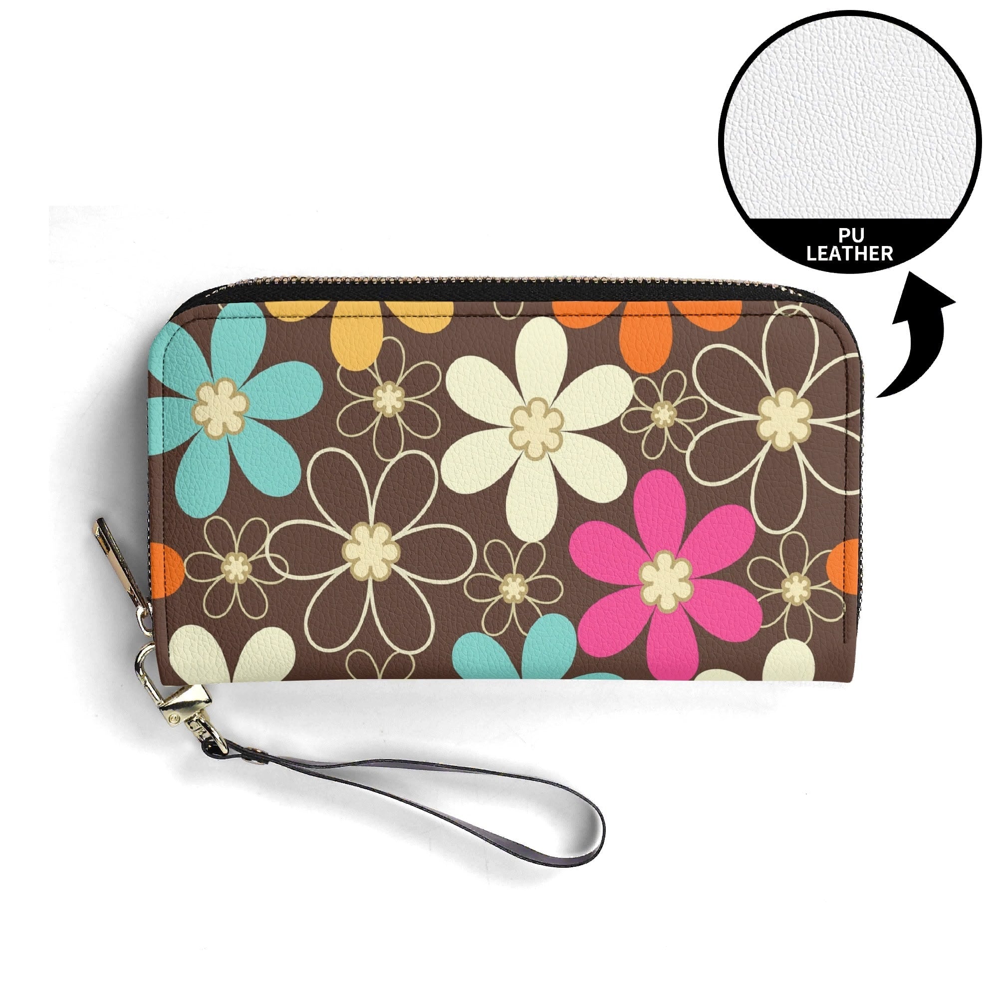 Kate McEnroe New York Flower Power Retro Mod 60s Groovy Daisy MCM WalletWalletsWX106EKW-1