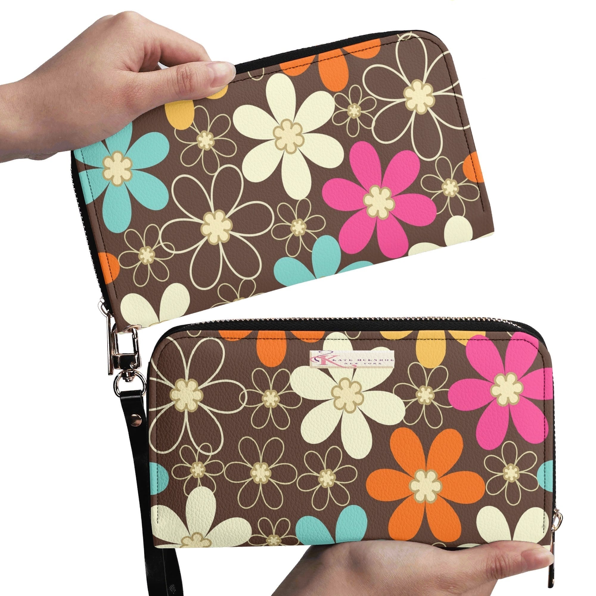 Kate McEnroe New York Flower Power Retro Mod 60s Groovy Daisy MCM WalletWalletsWX106EKW-1