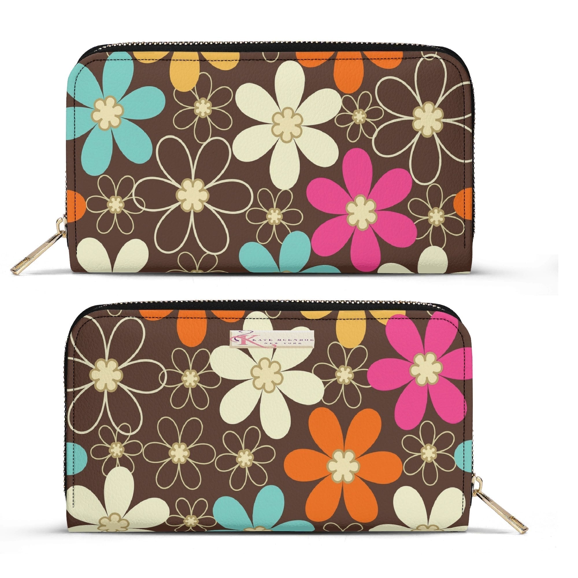 Kate McEnroe New York Flower Power Retro Mod 60s Groovy Daisy MCM WalletWalletsWX106EKW-1