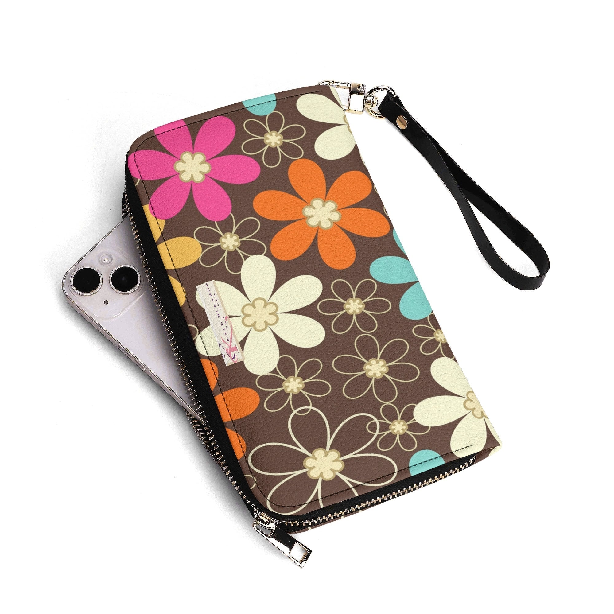 Kate McEnroe New York Flower Power Retro Mod 60s Groovy Daisy MCM WalletWalletsWX106EKW-2