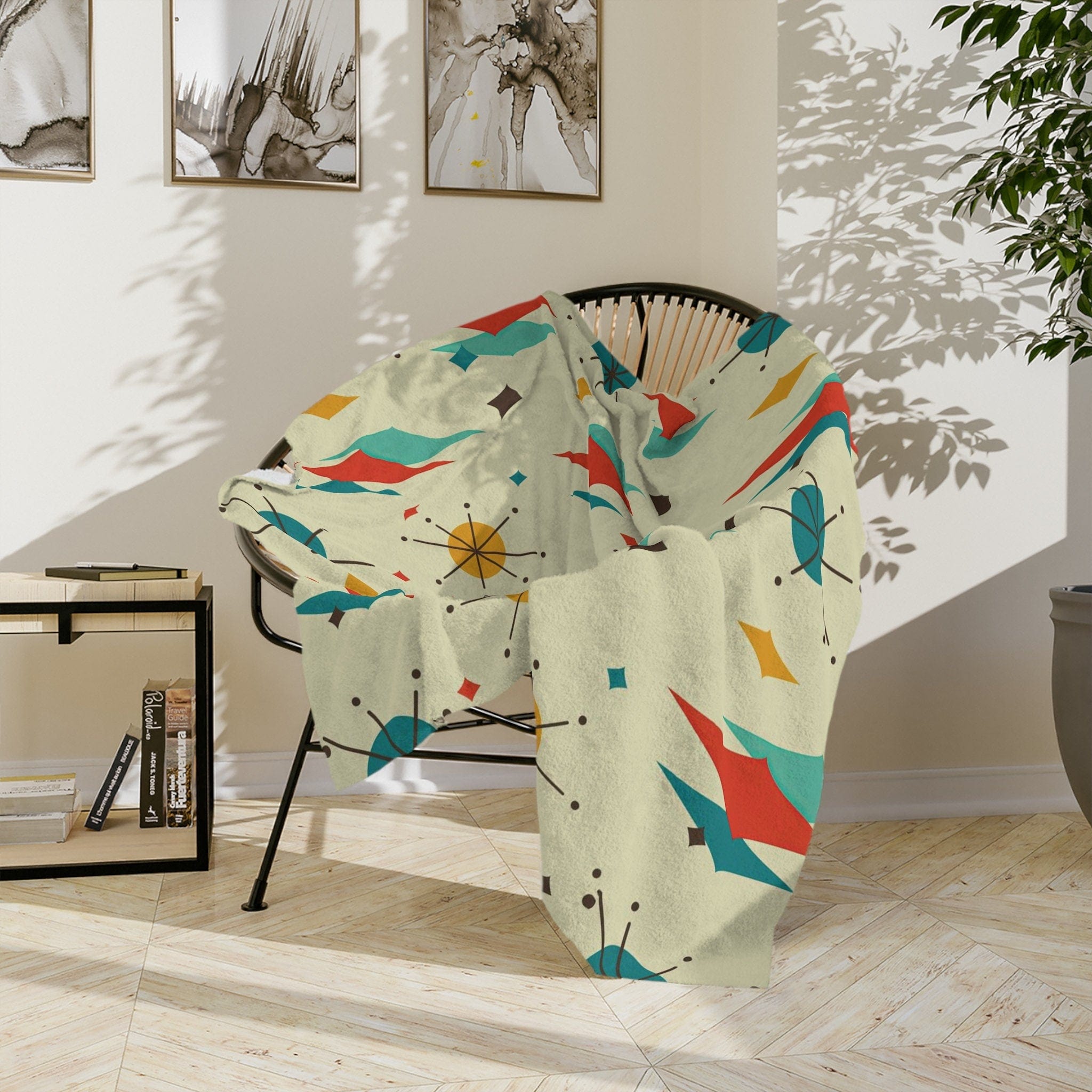 Kate McEnroe New York Franciscan Diamond Starburst Mid Century Modern BlanketBlankets82988108776227672759