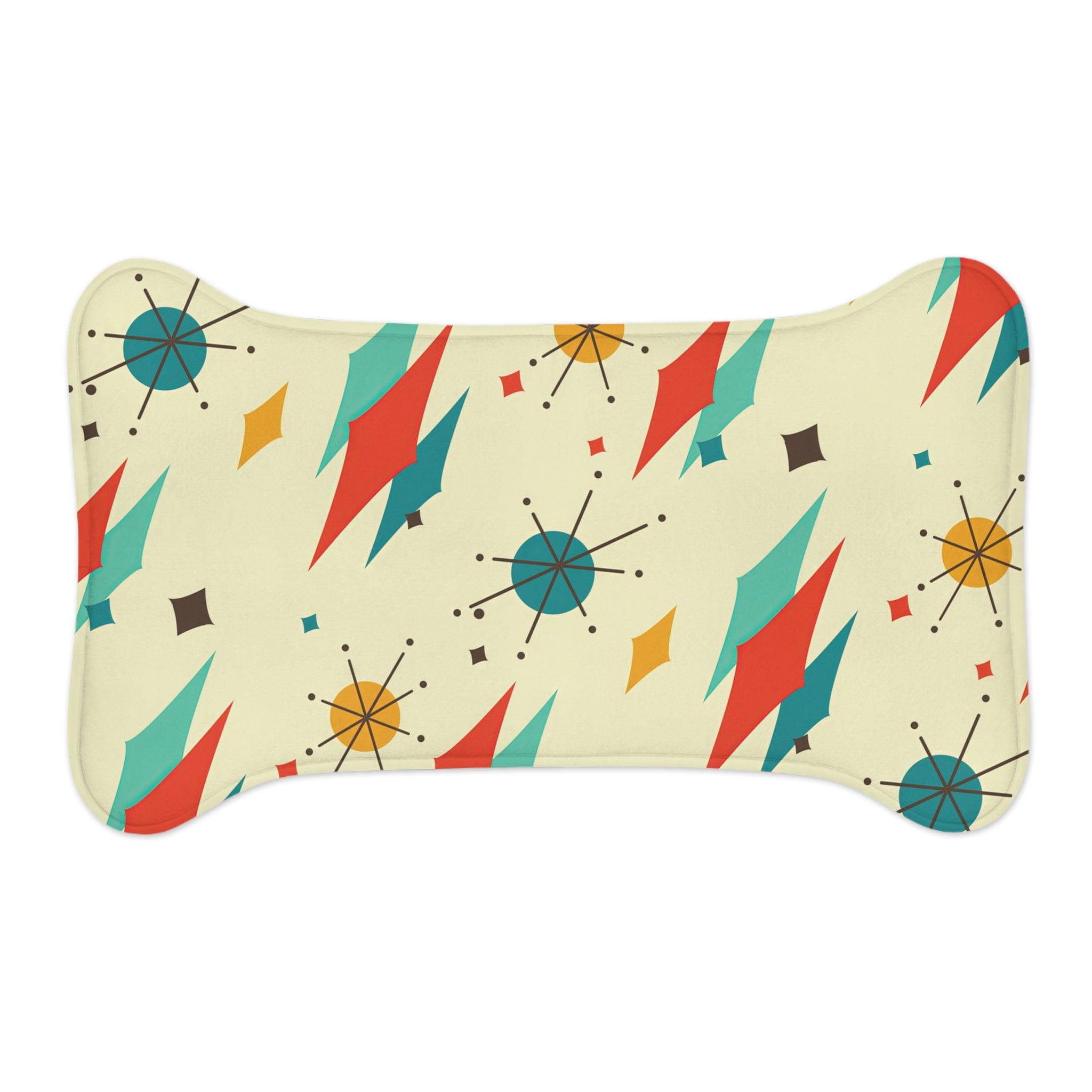 Kate McEnroe New York Franciscan Diamond Starburst Pet Feeding Mat, Bone and Fish Shape Cat, Dog Non - Slip, Highly Absorbent Pad, Pet Lovers Gift - 128081923Pet Feeding Mats26750237531083241044