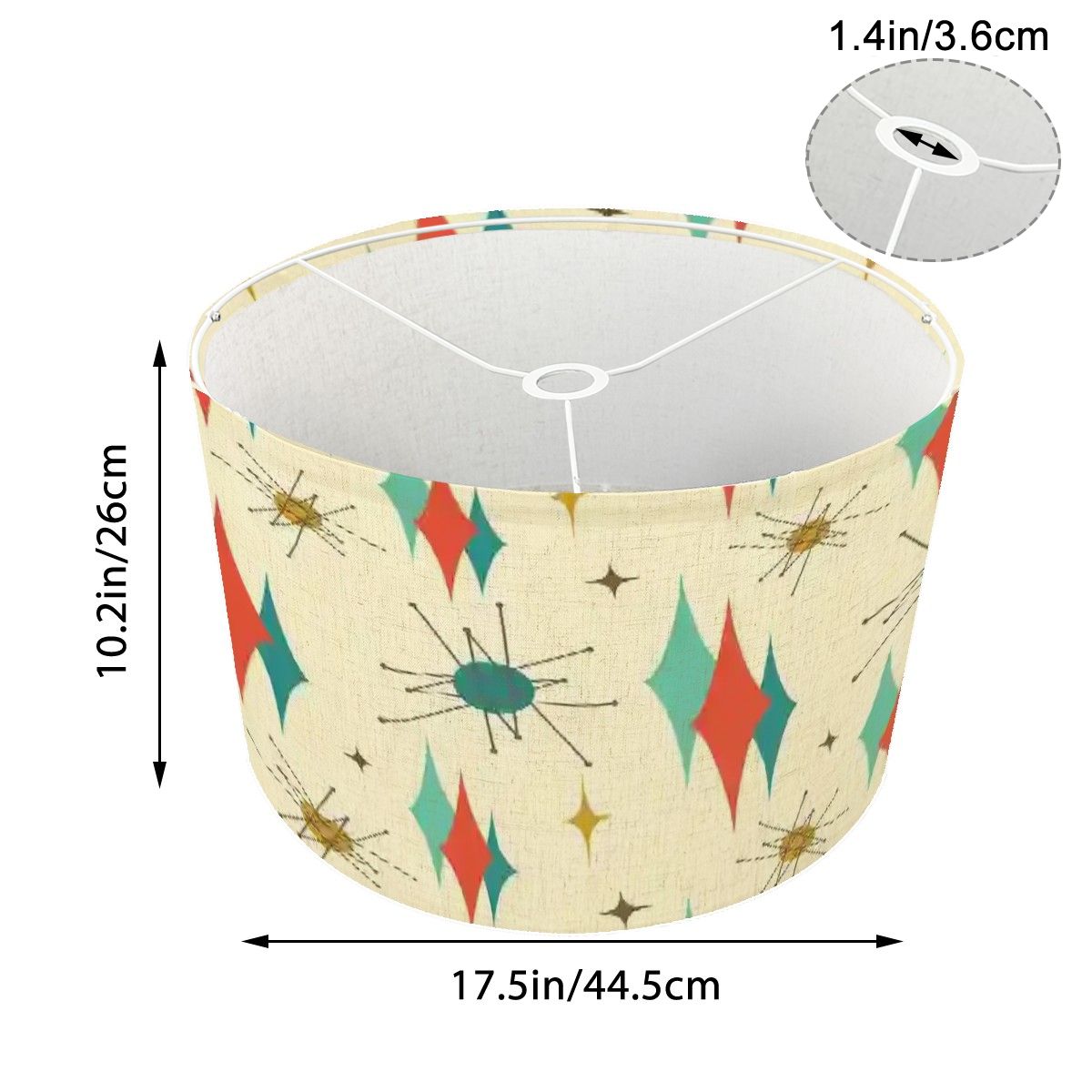 Kate McEnroe New York Franciscan Diamond Starburst Tripod Floor Lamp, Mid Century Modern Retro MCM Accent LightingFloor LampsB0O6SxtKxK