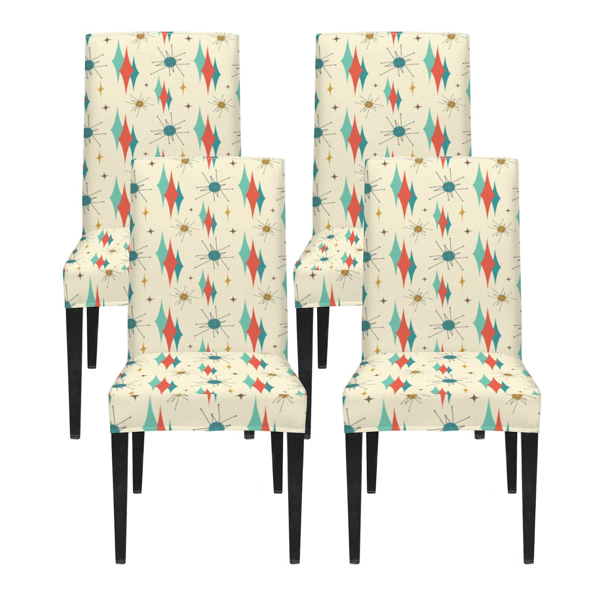 Kate McEnroe New York Franciscan Starburst 50s Mid Century Modern Chair SlipcoverChair SlipcoversD3467427