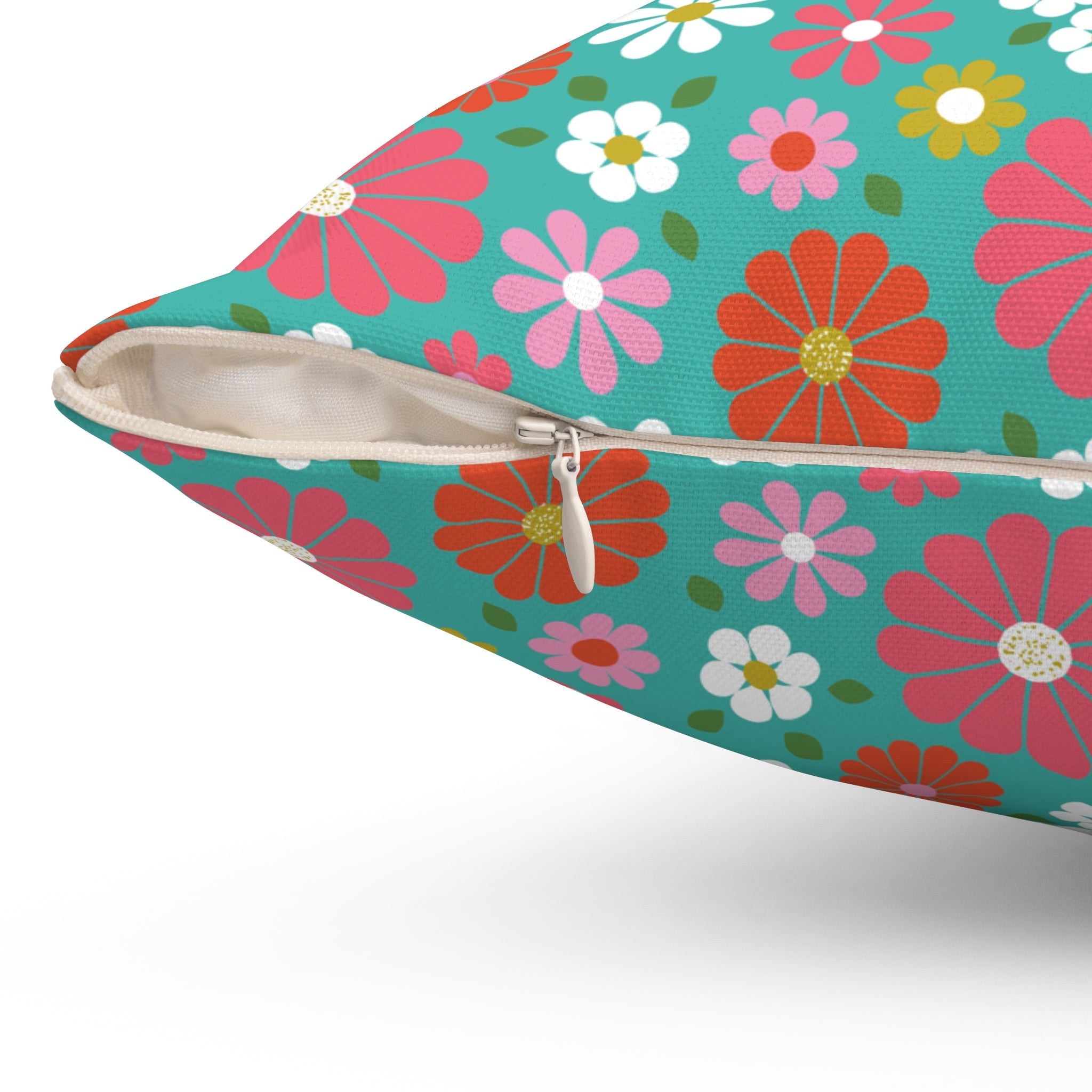 Kate McEnroe New York Groovy 70s Flower Power Throw Pillow, Retro Mod Mid Century Modern Daisy CushionThrow Pillows29271156079955741364