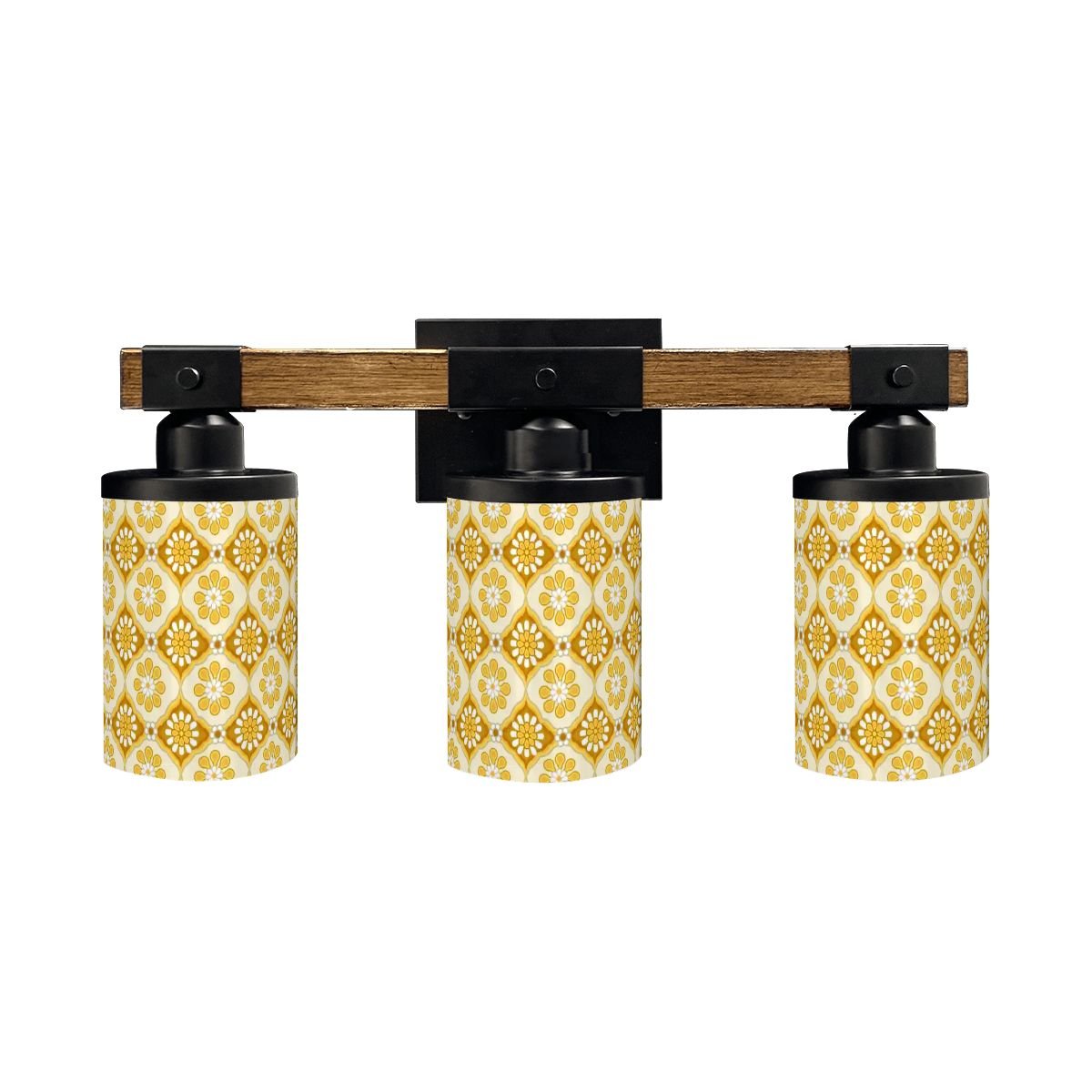 Kate McEnroe New York Groovy 70s Mid Century Modern Daisy Vanity Light, Retro Hippie Floral Bathroom FixtureVanity Light FixturesRdLCyoyMdm