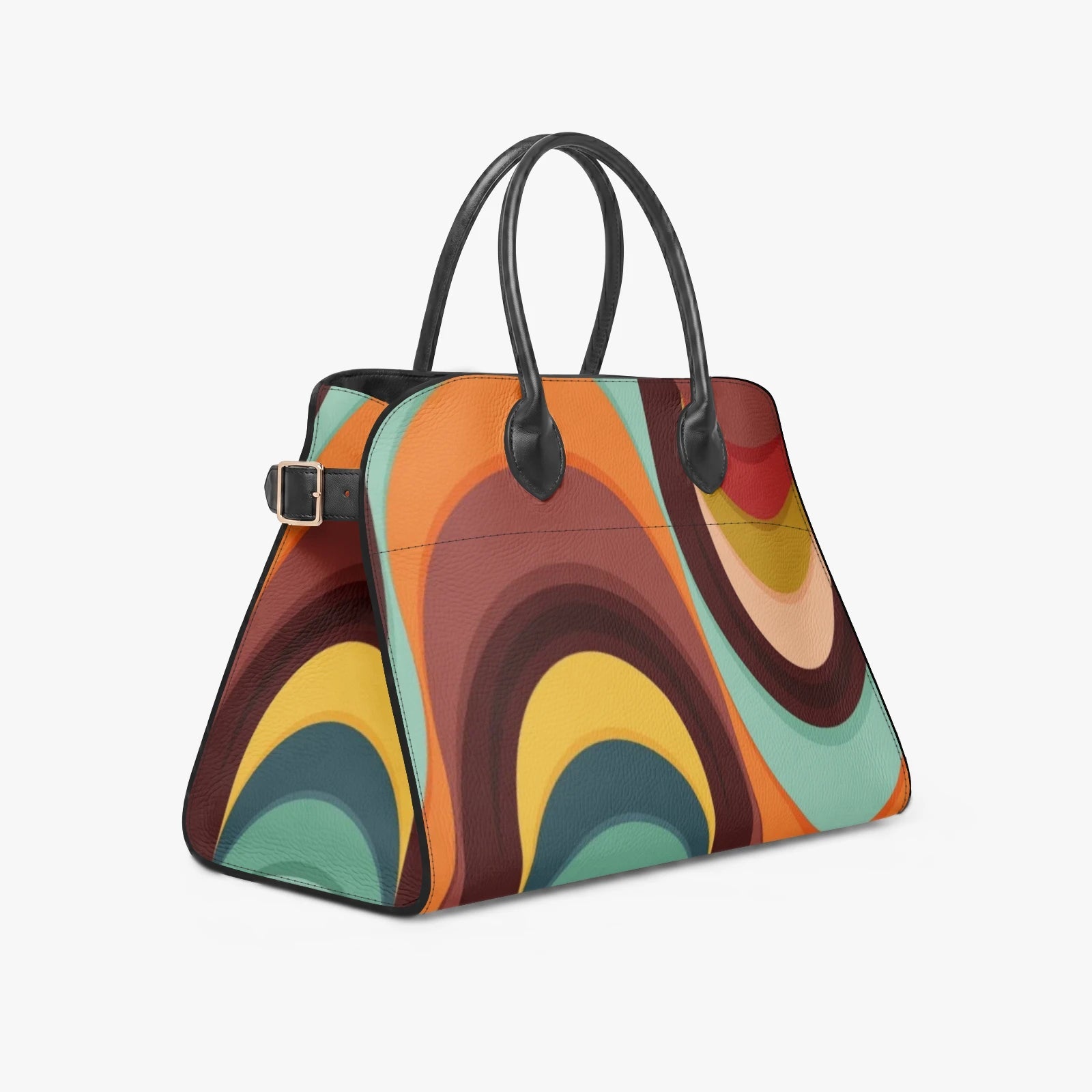 Kate McEnroe New York Groovy 70s Mid Century Modern Psychedelic Orbs Satchel HandbagHandbagsa45r38nc_001