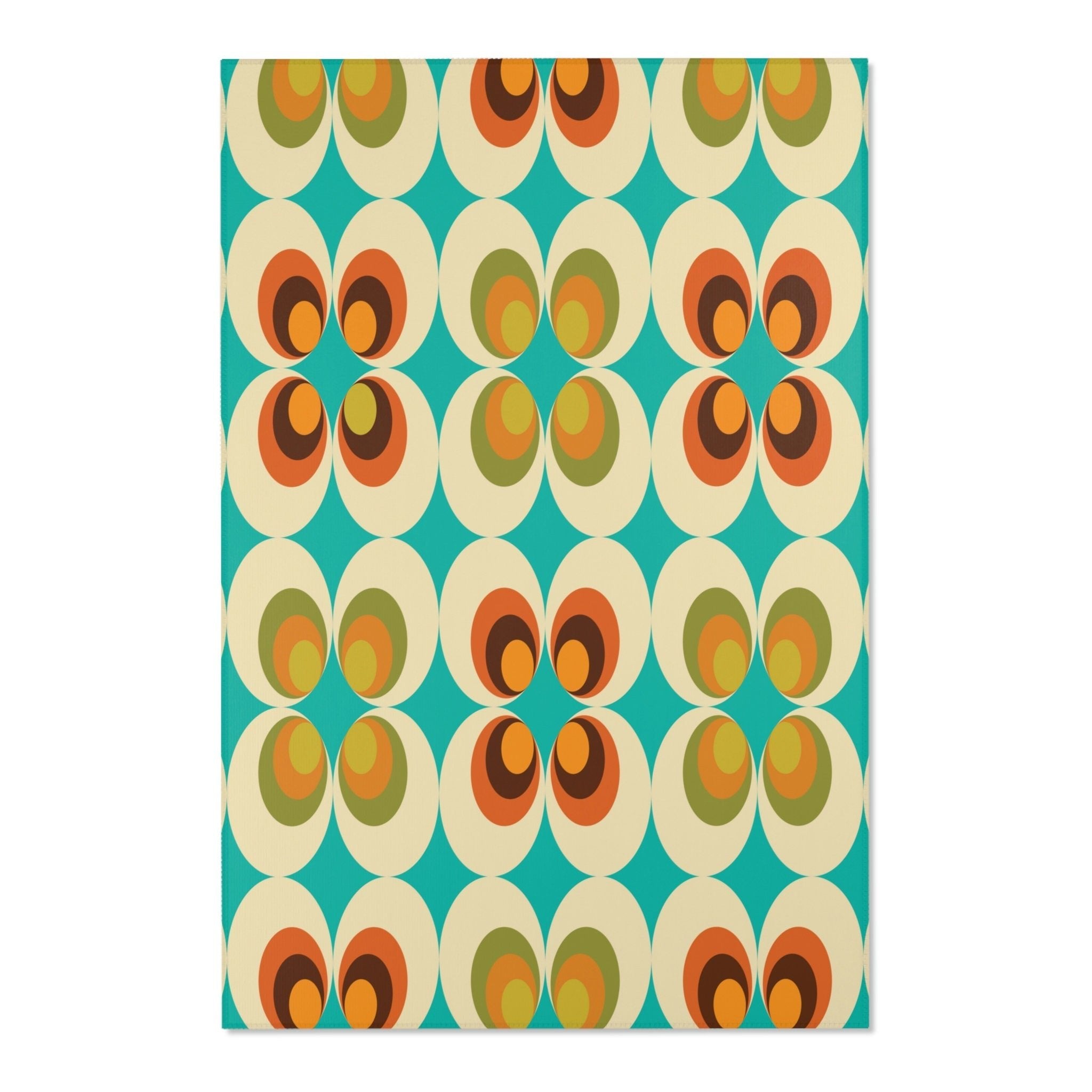 Kate McEnroe New York Groovy Daisy Retro Mid Century Modern Area RugRugs20104938211567631653