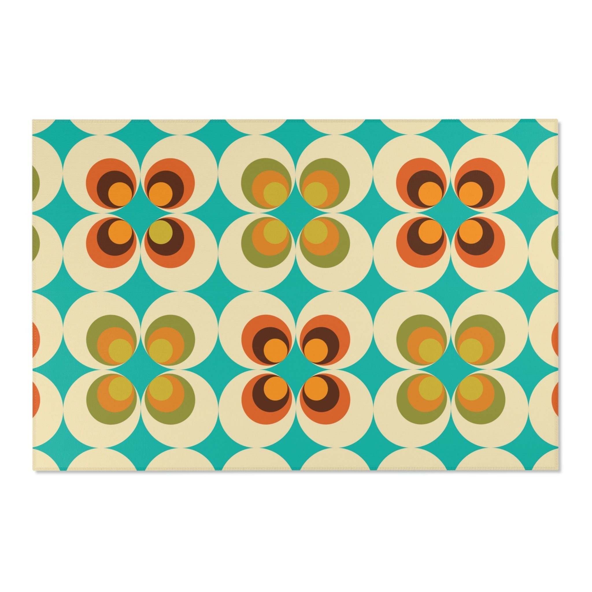 Kate McEnroe New York Groovy Daisy Retro Mid Century Modern Area RugRugs20104938211567631653