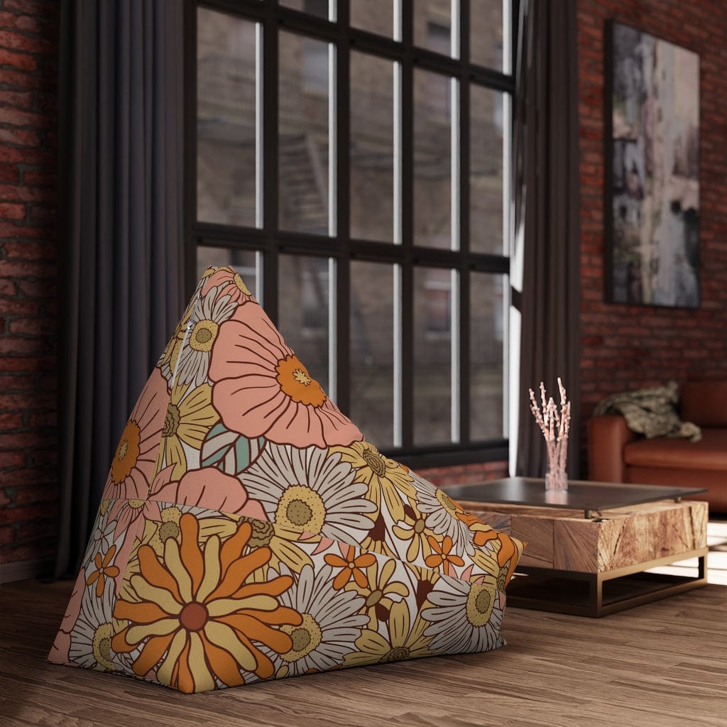 Kate McEnroe New York Groovy Floral Bean Bag Chair CoverBean Bag Chair Covers64265735609043214239