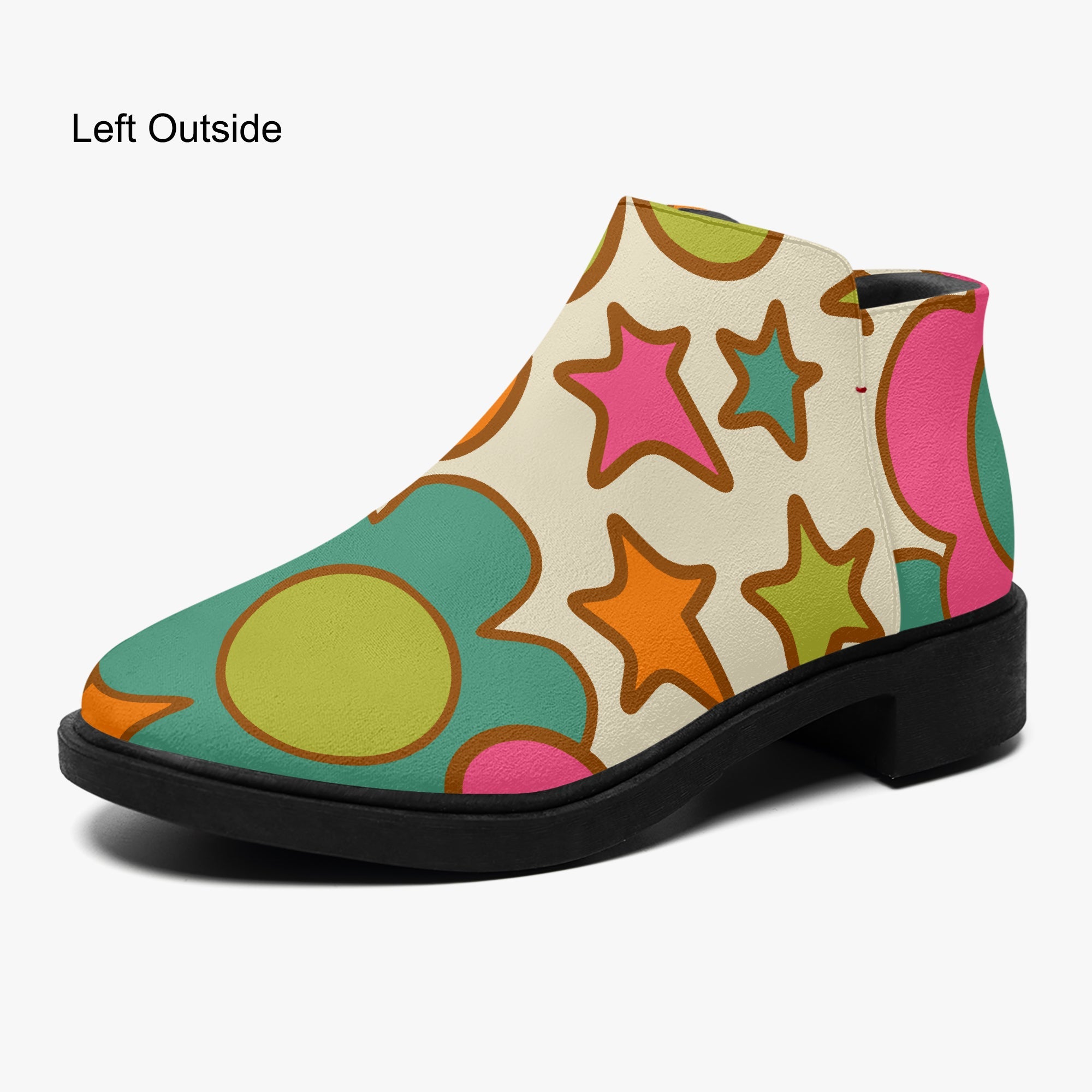 Kate McEnroe New York Groovy Flower Power Ankle Boots, Retro 70s Floral Women&