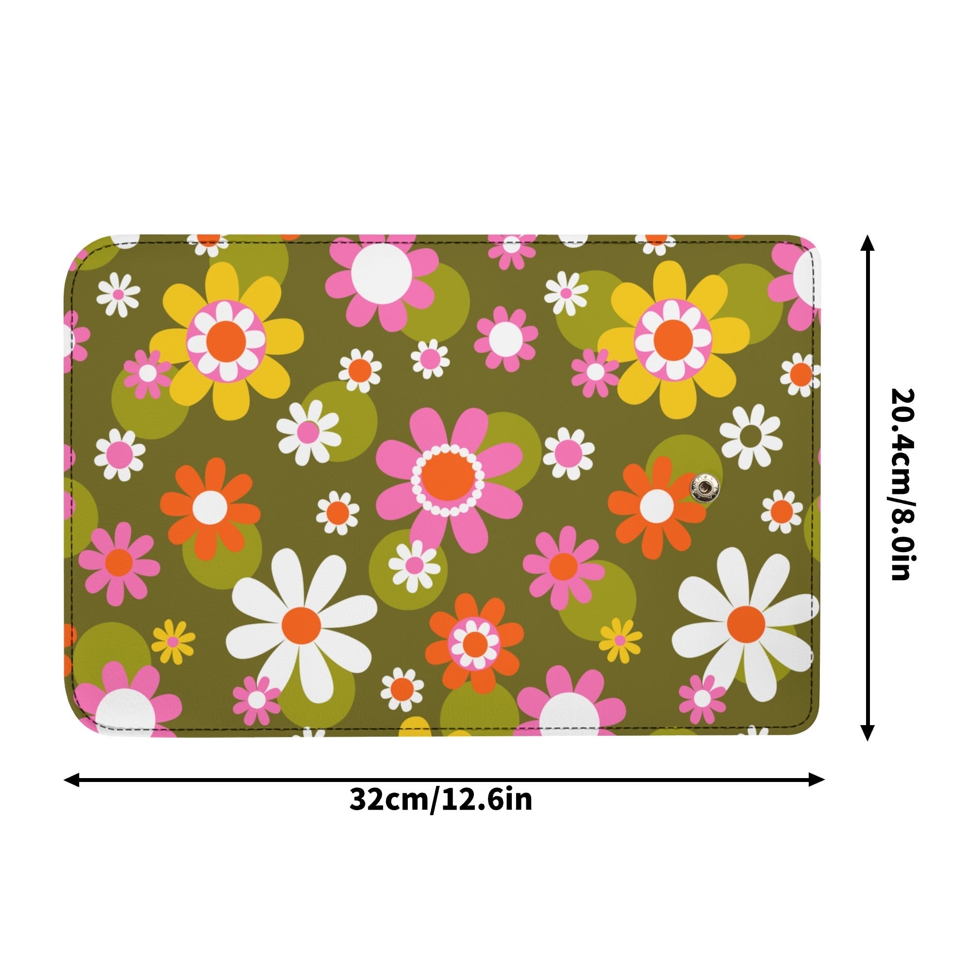 Kate McEnroe New York Groovy Flower Power Daisy 1960s Retro Trifold ClutchWalletsWDX1QMKN-1