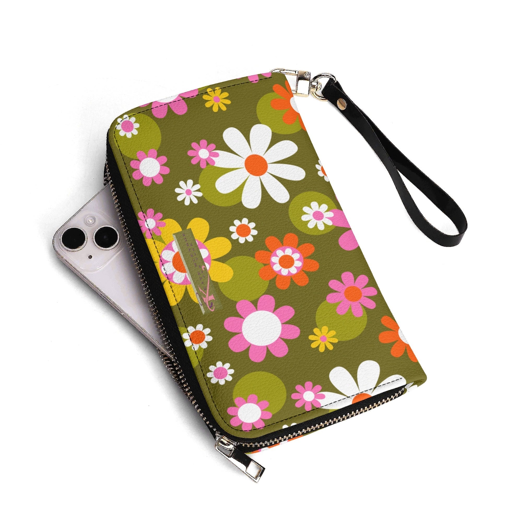 Kate McEnroe New York Groovy Flower Power Daisy 1960s Retro WalletWalletsNM6PKGEW-2