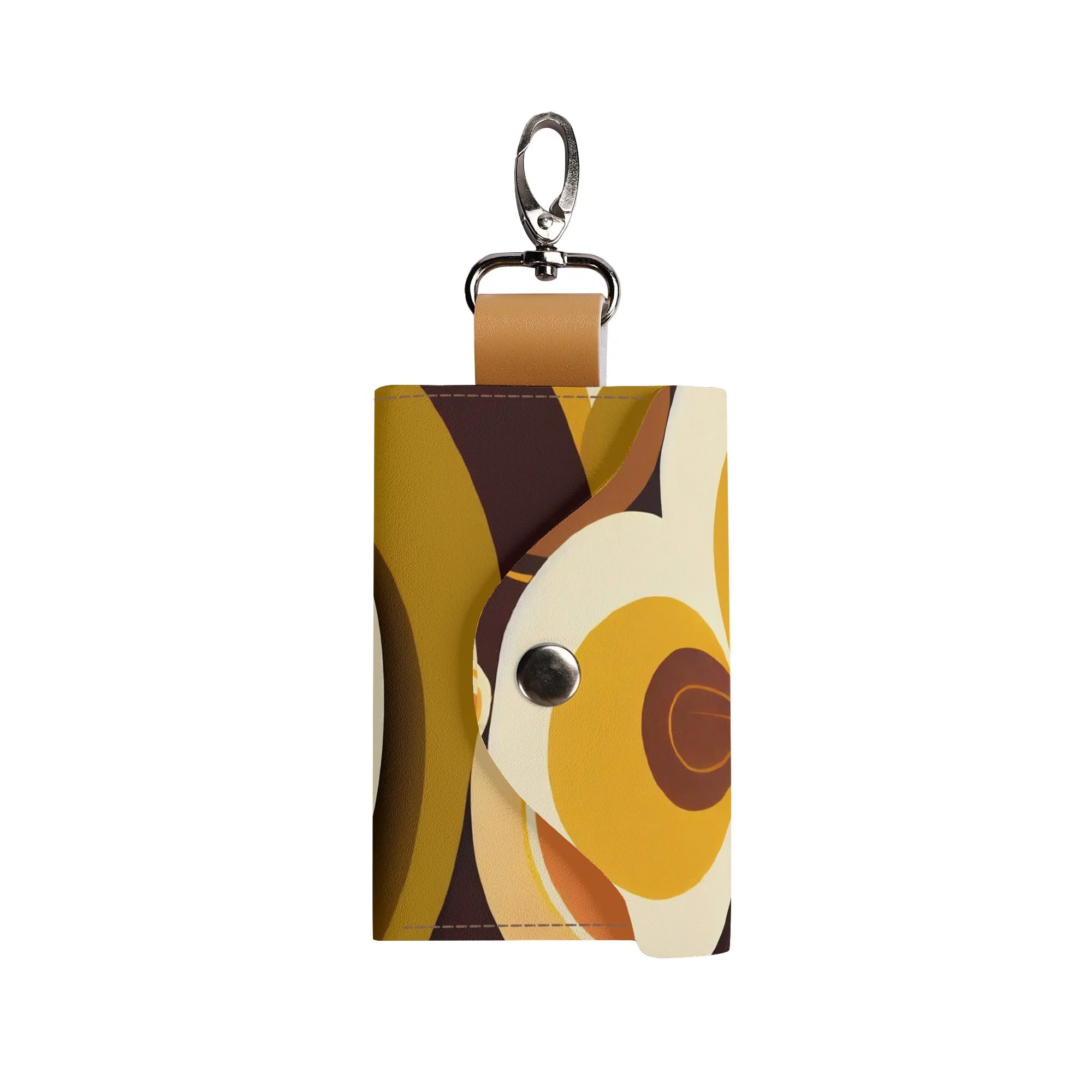 Kate McEnroe New York Groovy Flower Power Retro Keychain Wallet, Vintage Cardholder, Funky Small Bag AccessoryKeyChain WalletNO9OLP2Y - 1