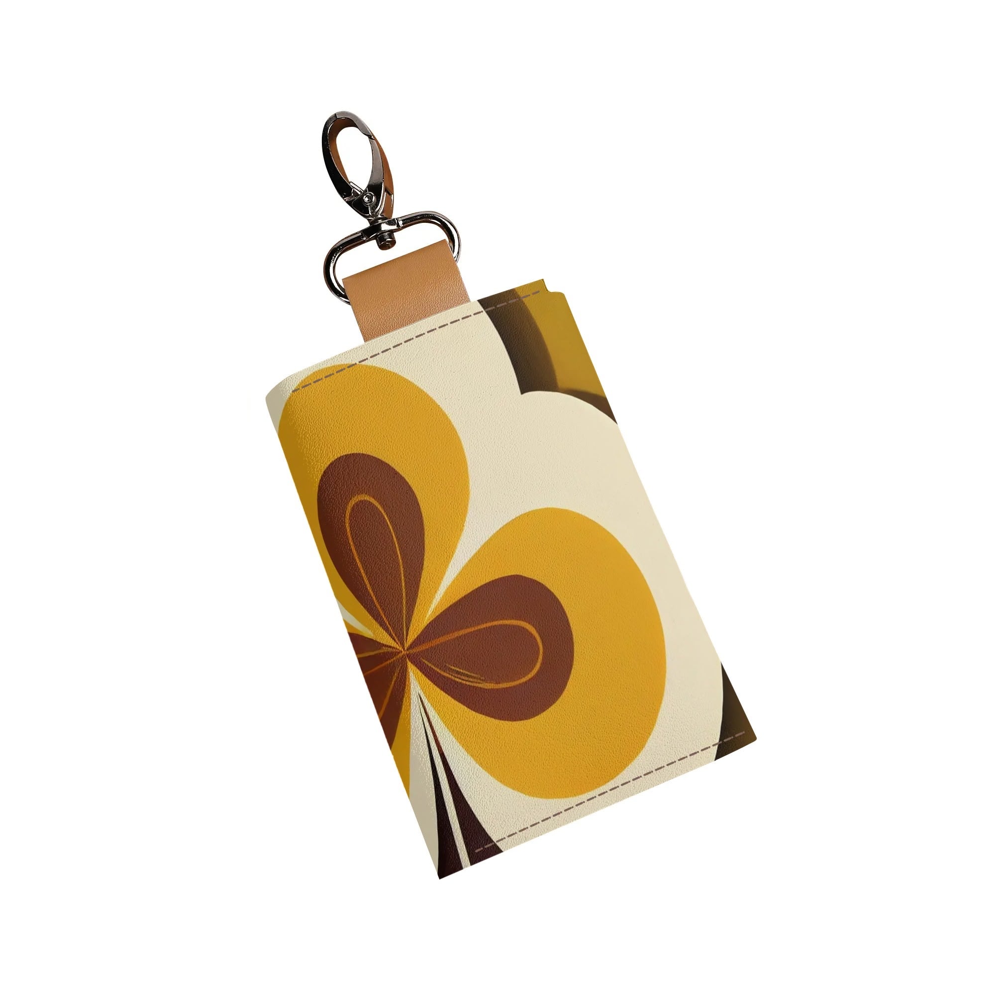 Kate McEnroe New York Groovy Flower Power Retro Keychain Wallet, Vintage Cardholder, Funky Small Bag AccessoryKeyChain WalletNO9OLP2Y - 1