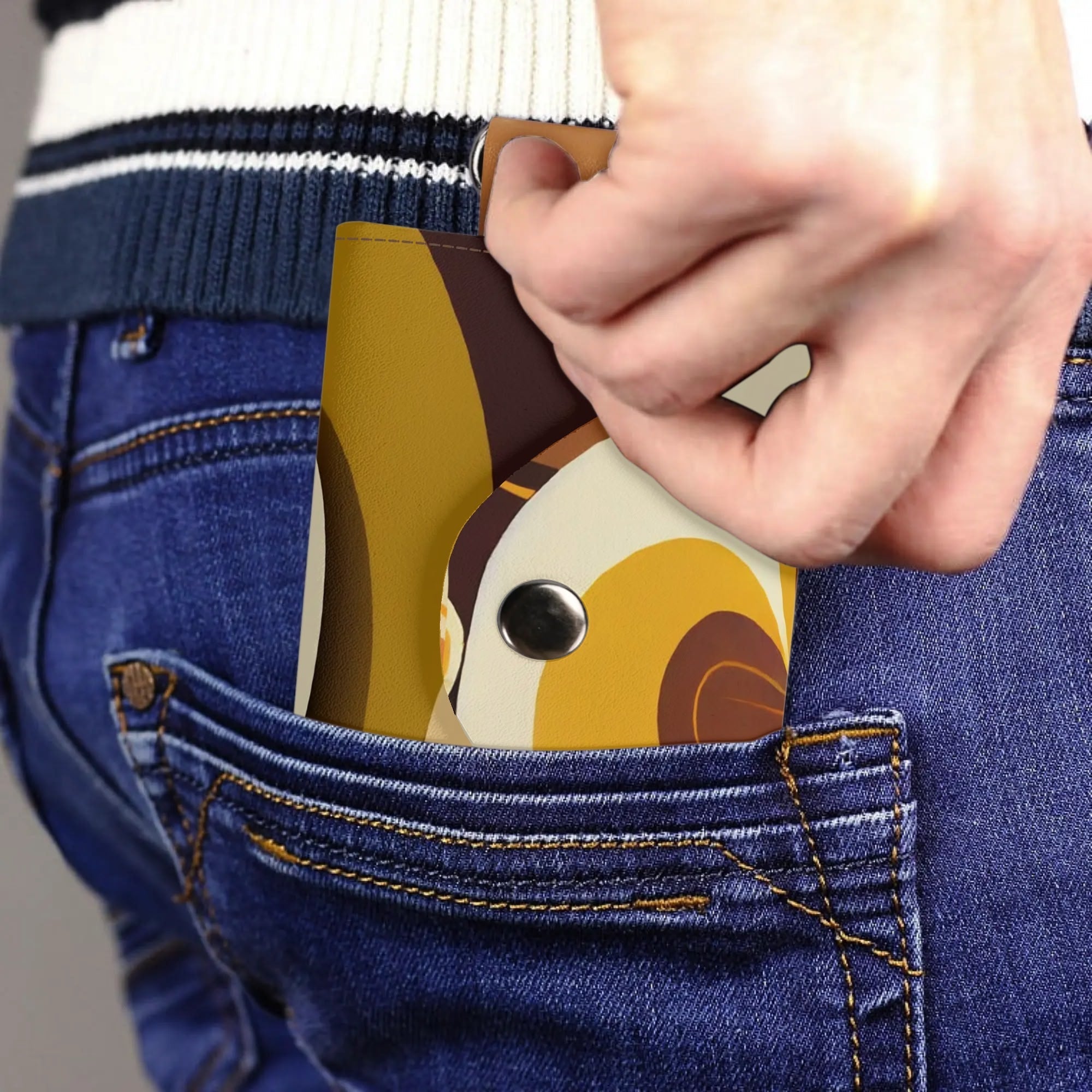 Kate McEnroe New York Groovy Flower Power Retro Keychain Wallet, Vintage Cardholder, Funky Small Bag AccessoryKeyChain WalletNO9OLP2Y - 1