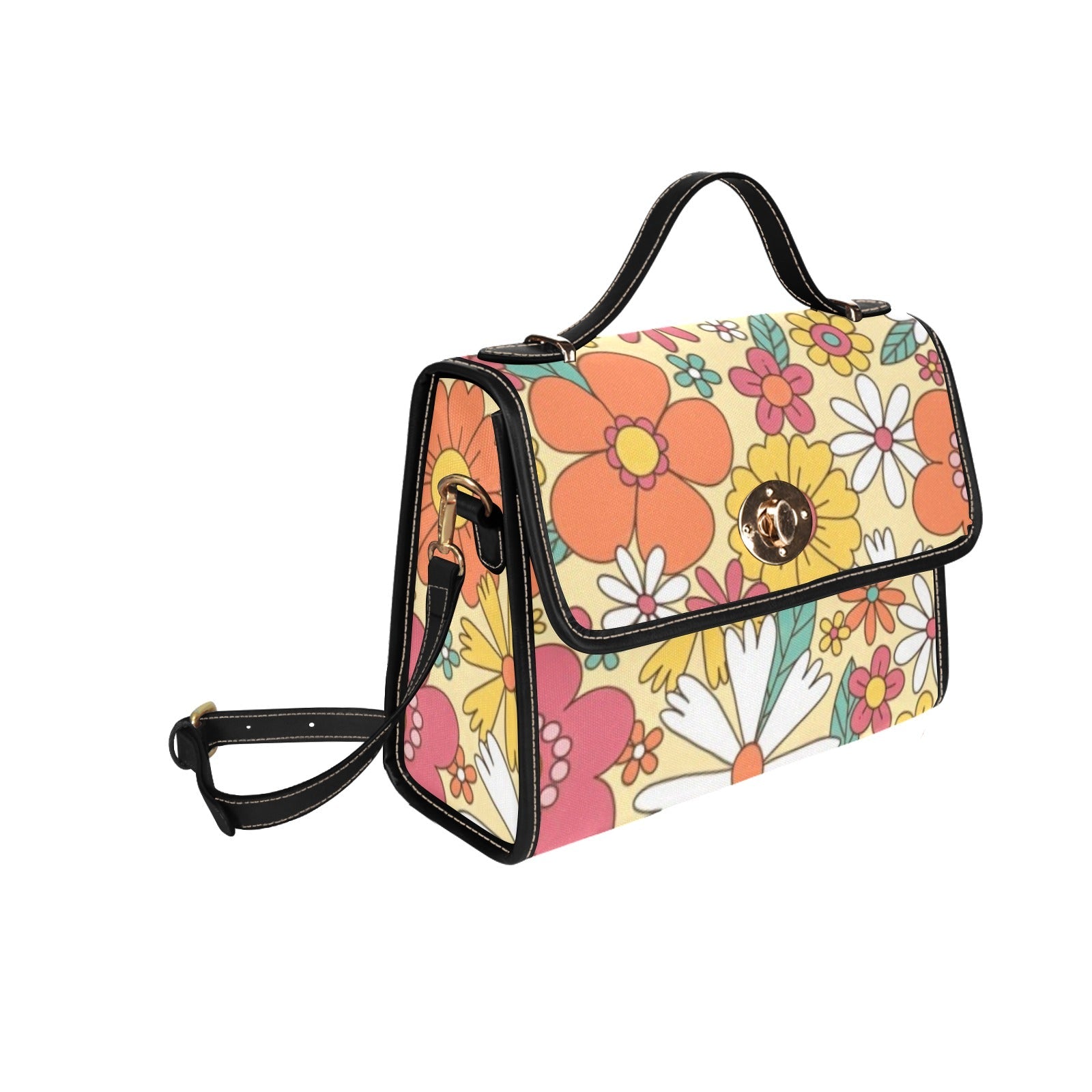 Kate McEnroe New York Groovy Flower Power Top Handle SatchelHandbagsD3310269