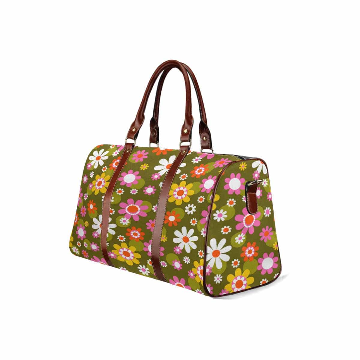 Kate McEnroe New York Groovy Hippie Daisy Flower Power Travel BagDuffel BagsDG1511781DXH2124D