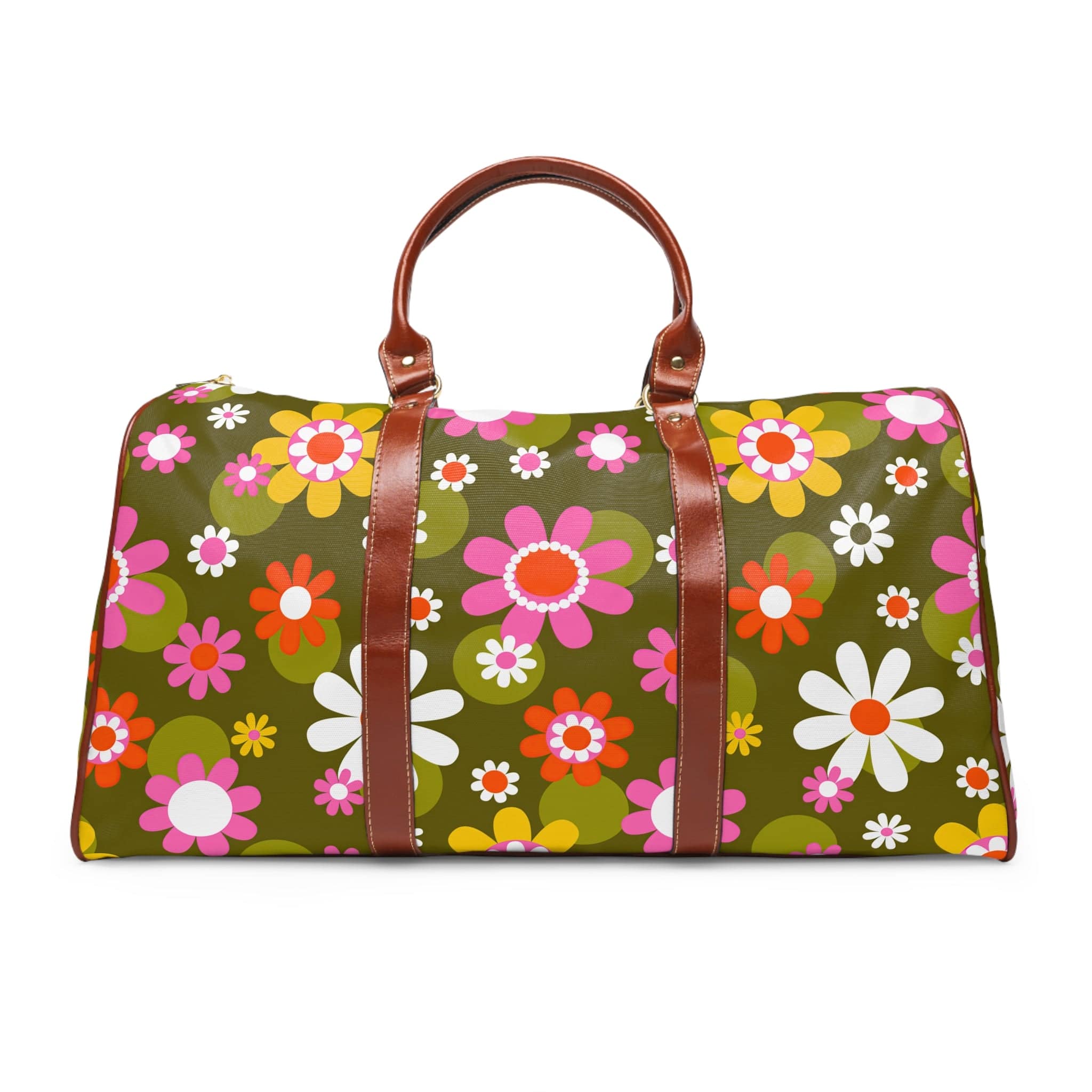 Kate McEnroe New York Groovy Hippie Daisy Flower Power Travel BagDuffel BagsDG1511781DXH2124D