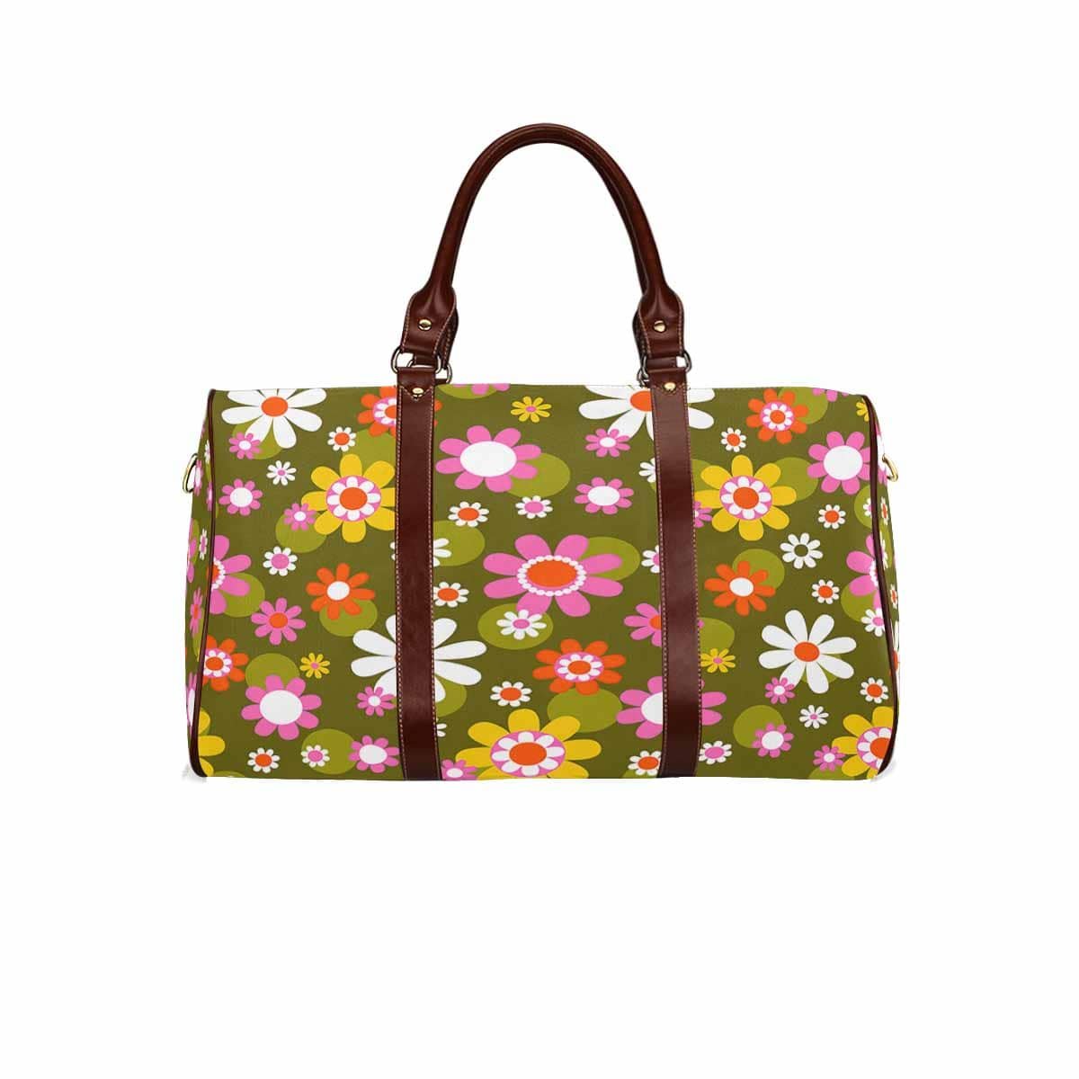Kate McEnroe New York Groovy Hippie Daisy Flower Power Travel BagDuffel BagsDG1511781DXH2124D