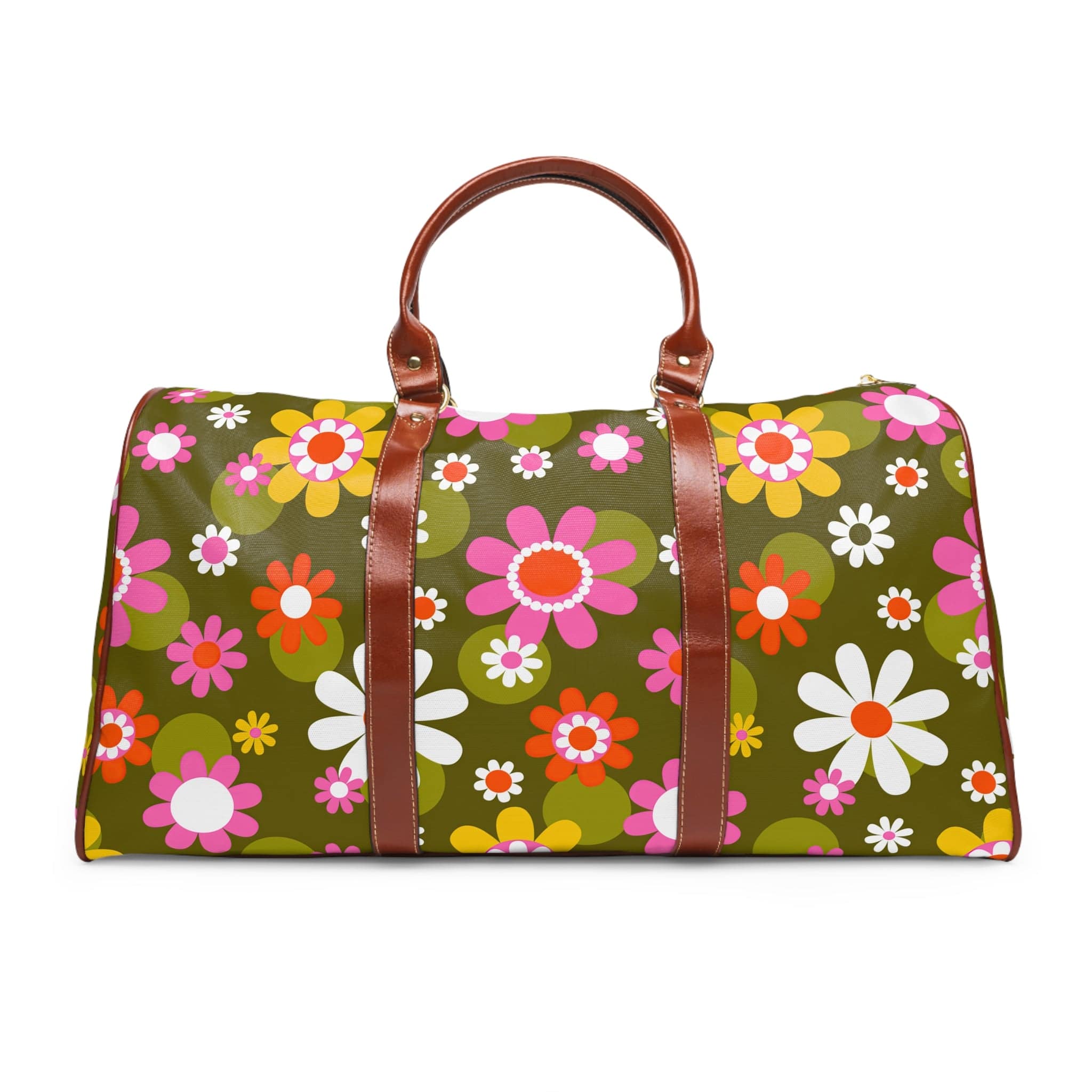 Kate McEnroe New York Groovy Hippie Daisy Flower Power Travel BagDuffel BagsDG1511781DXH2124D