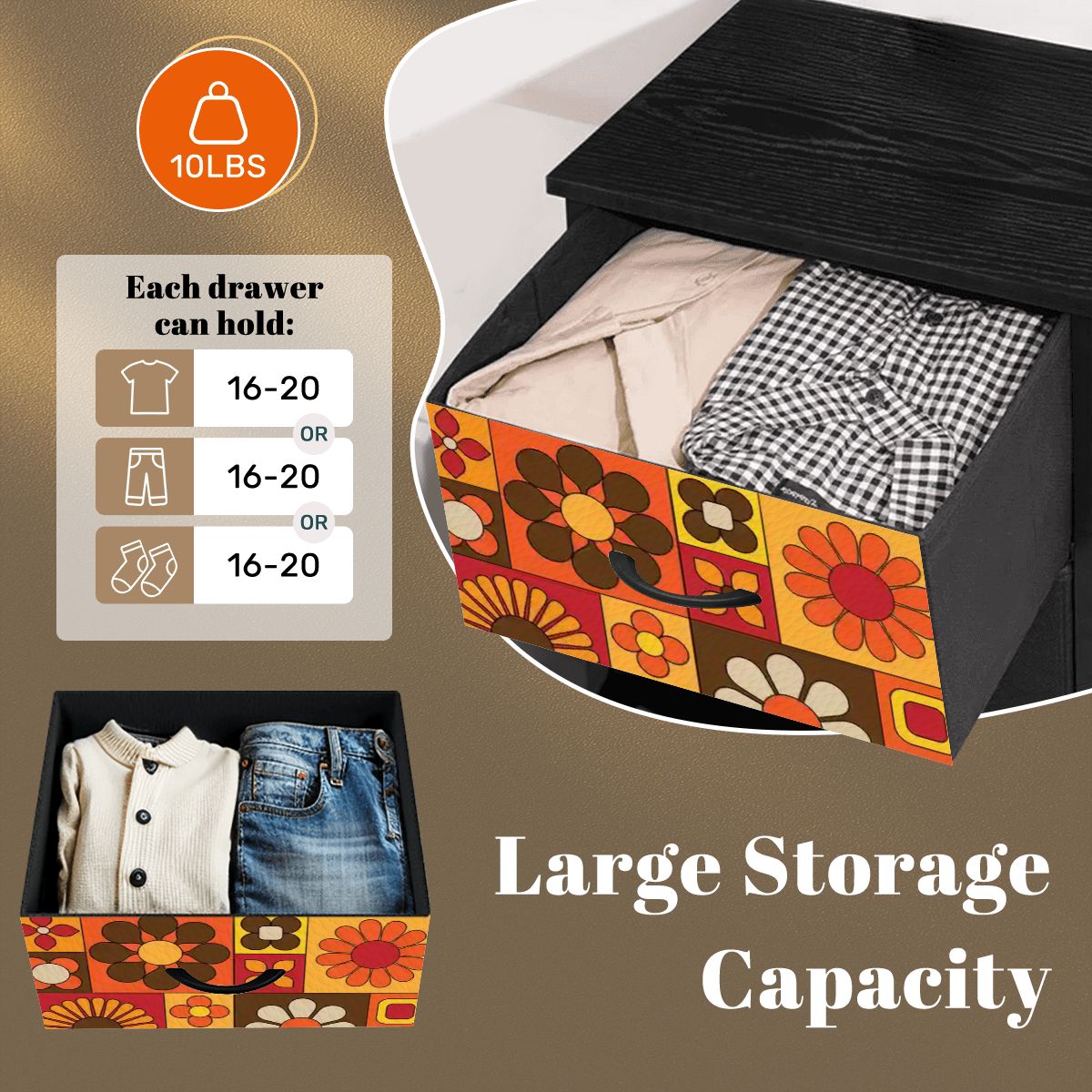 Kate McEnroe New York Groovy Hippie Retro 70s Flower Power DresserDressersqdkRnuyldB