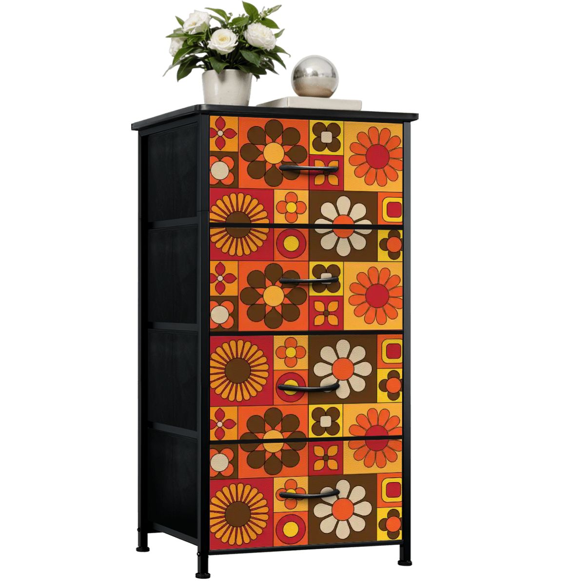 Kate McEnroe New York Groovy Hippie Retro 70s Flower Power DresserDressersqdkRnuyldB