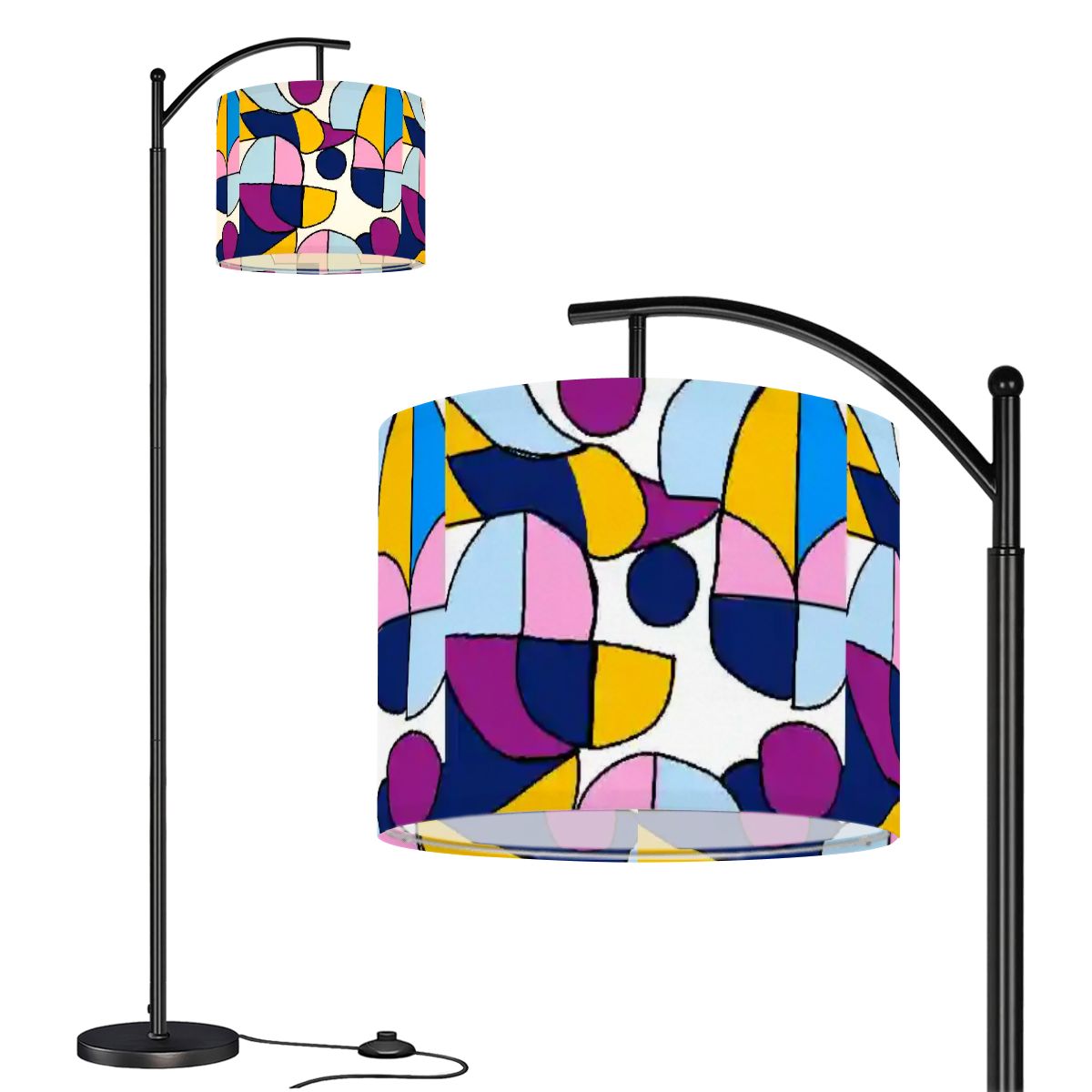 Kate McEnroe New York Groovy Mid Century Modern Abstract Geometric Arc Floor LampArc Floor LampshHCxJWgoT7