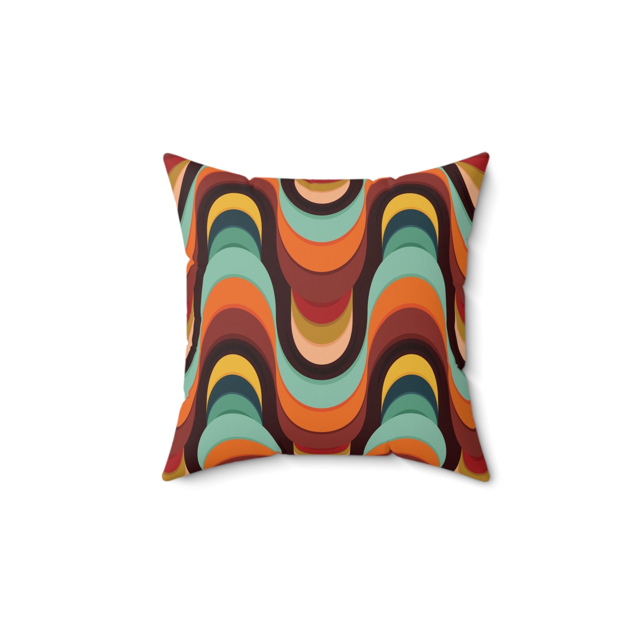 Kate McEnroe New York Groovy Mod Psychedelic Throw Pillow, 70s Retro Mid Century Modern AccentThrow Pillows15010559351971339543