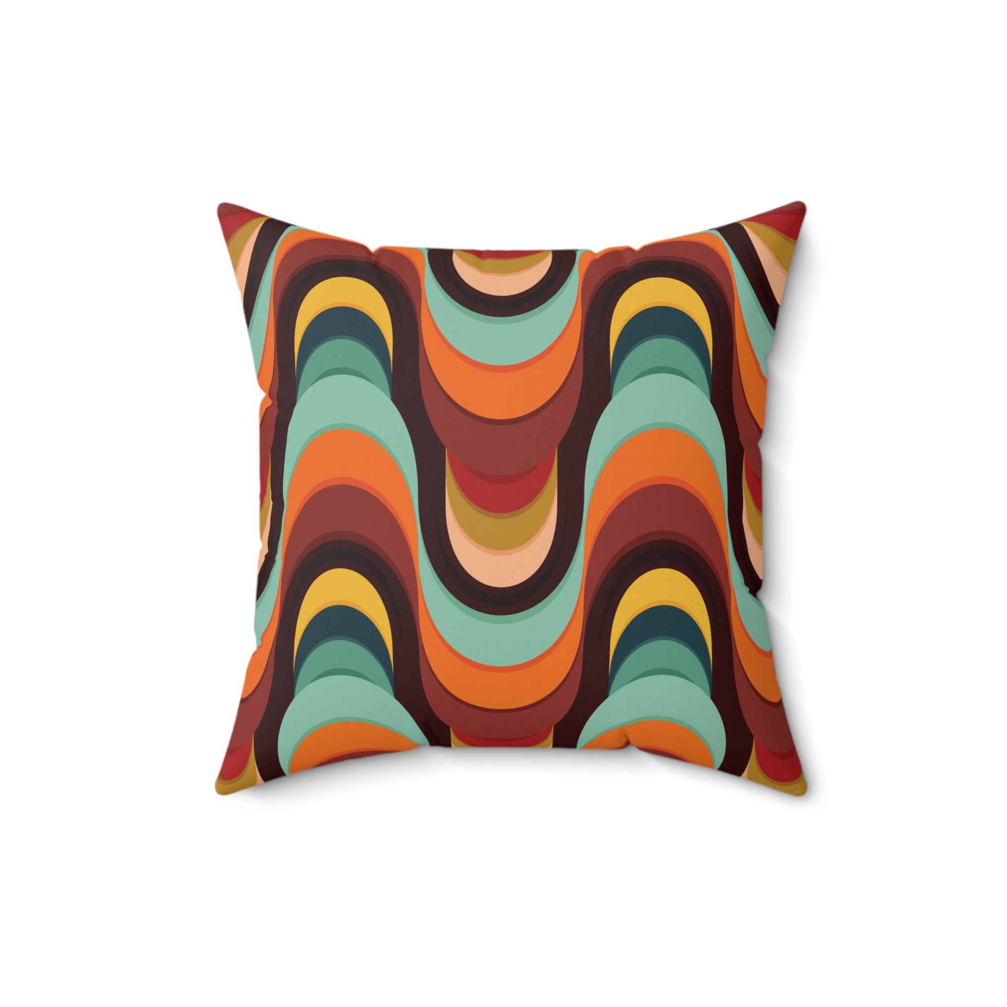 Kate McEnroe New York Groovy Mod Psychedelic Throw Pillow, 70s Retro Mid Century Modern AccentThrow Pillows15010559351971339543