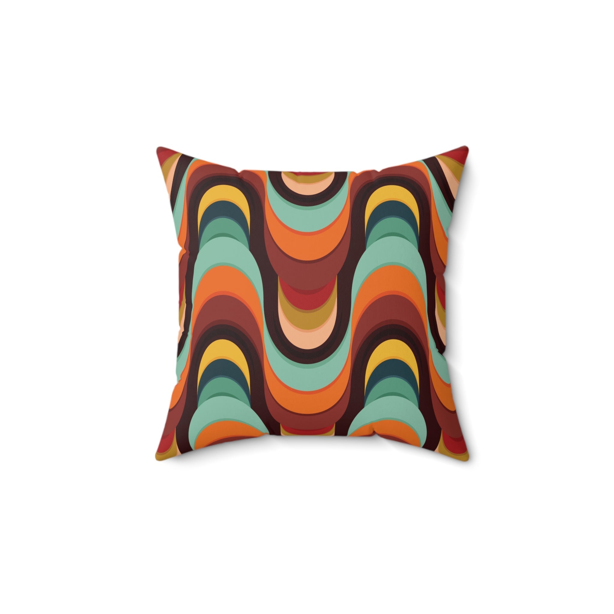 Kate McEnroe New York Groovy Mod Psychedelic Throw Pillow, 70s Retro Mid Century Modern AccentThrow Pillows18027651391391456824