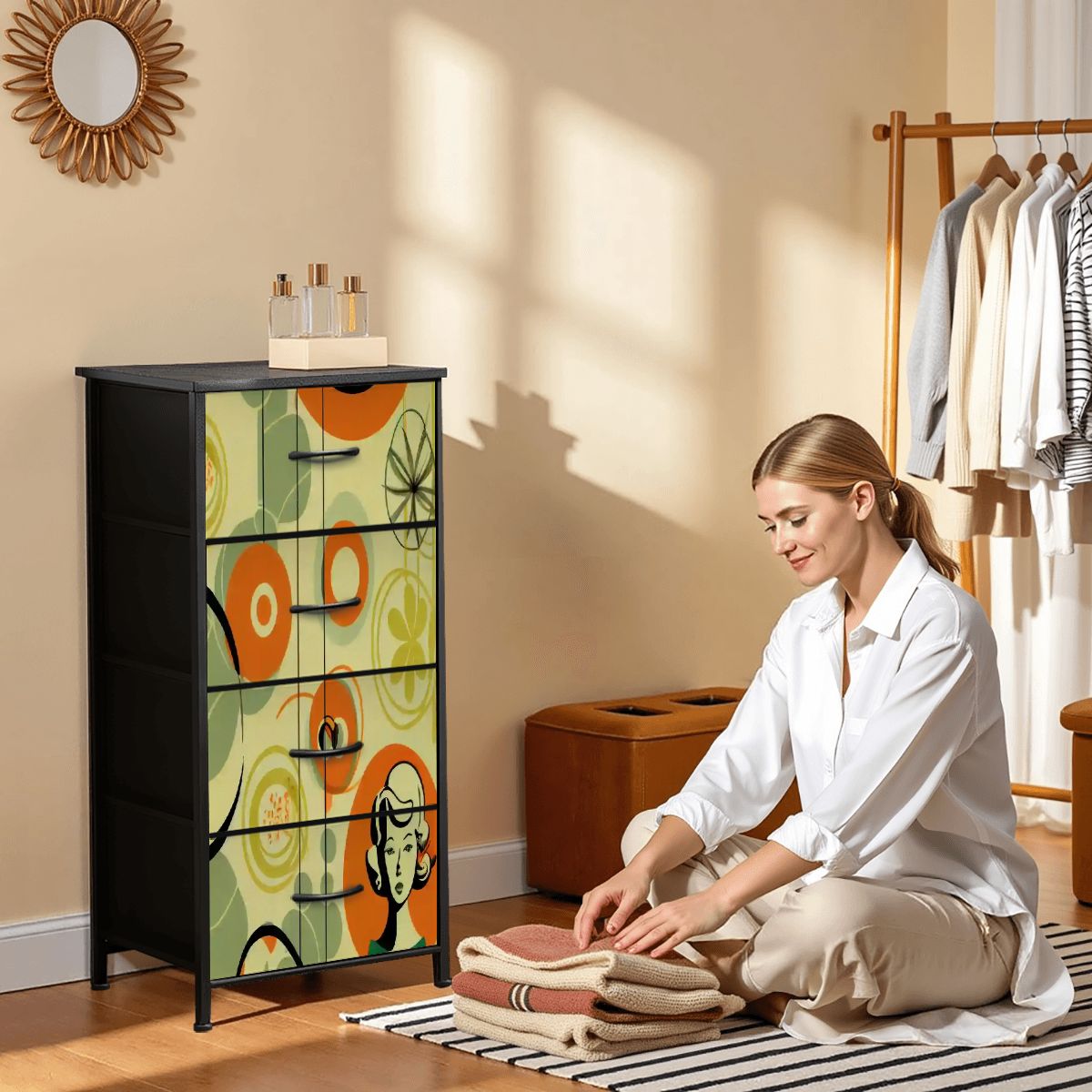 Kate McEnroe New York Groovy Retro 1950s Kitsch 4 Drawer DresserDressersVqIZfH0Ubj